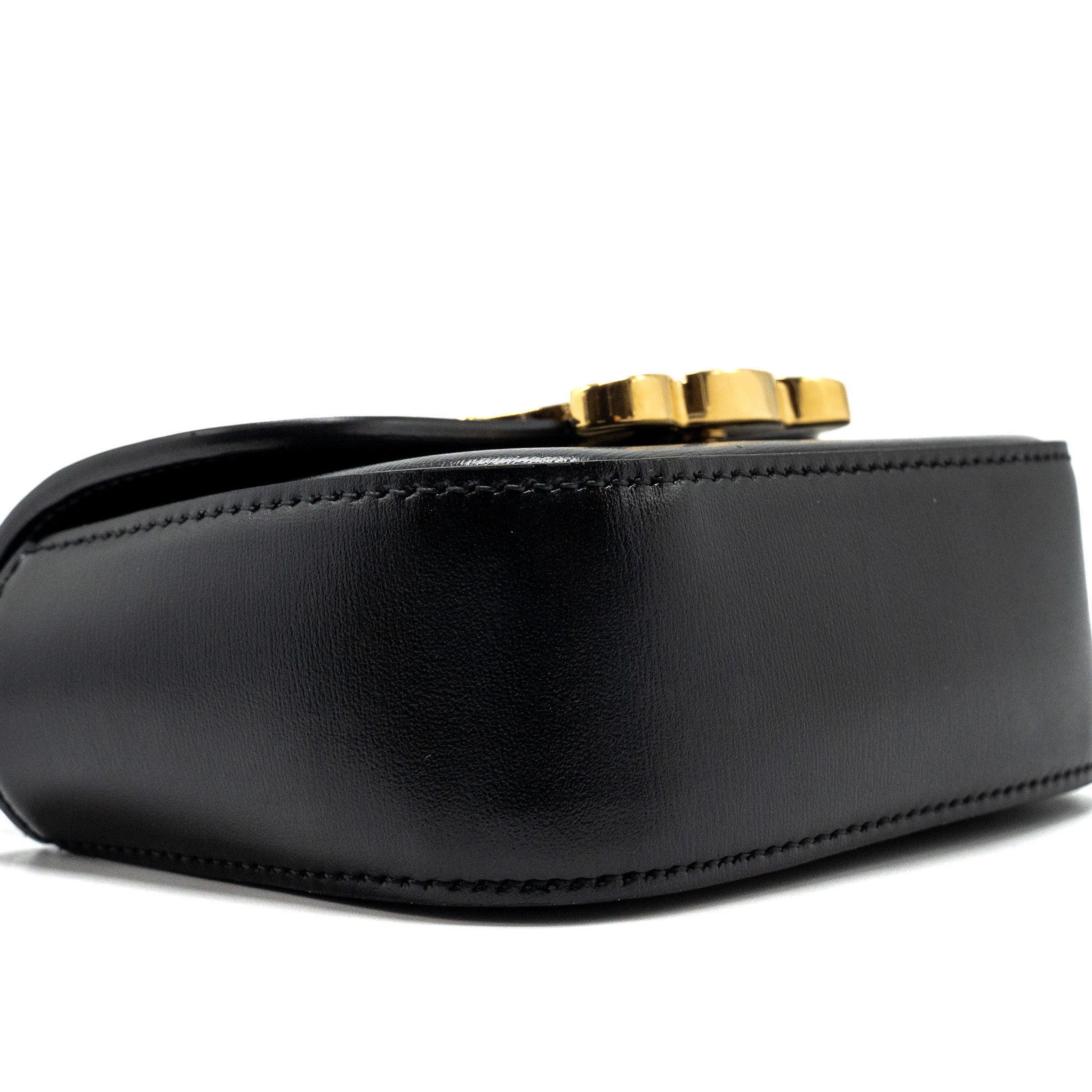 CELINE MINI CLAUDE CALFSKIN BLACK GHW