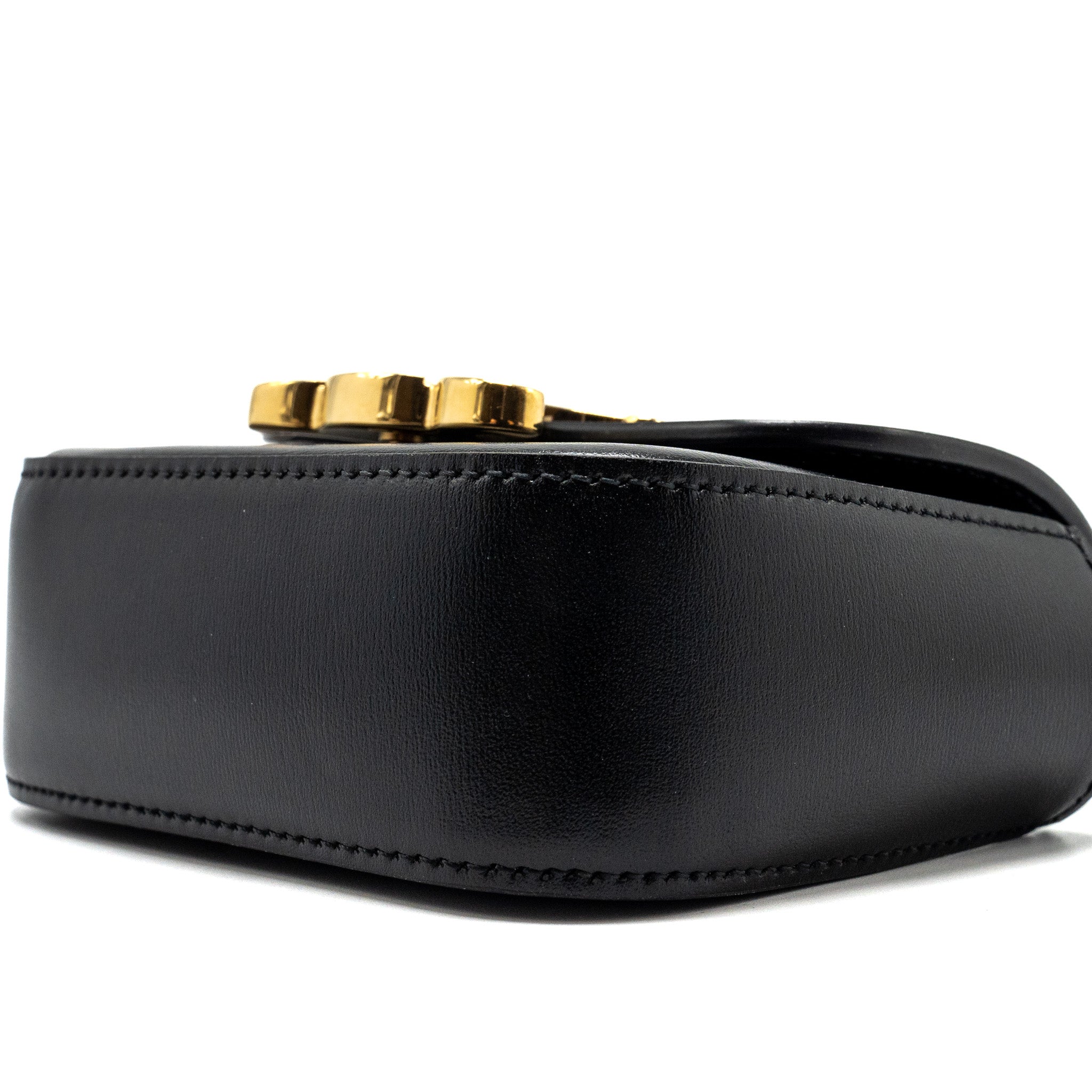 CELINE MINI CLAUDE CALFSKIN BLACK GHW