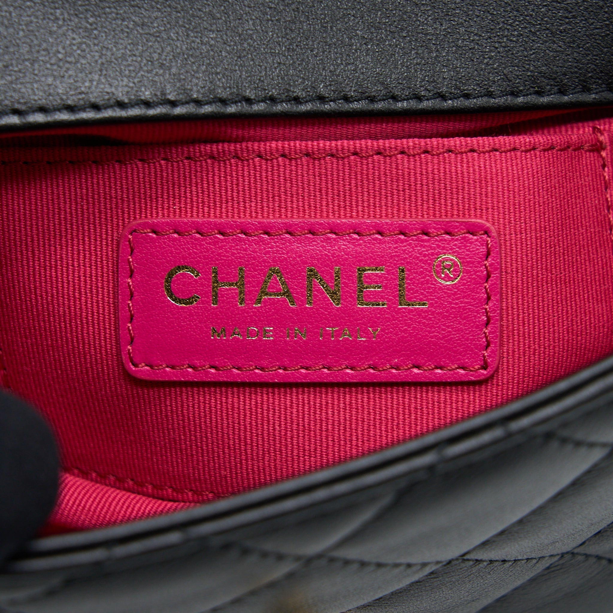 CHANEL 22S SEASONAL FLAP BAG CALFSKIN BLACK BRUSHED GHW