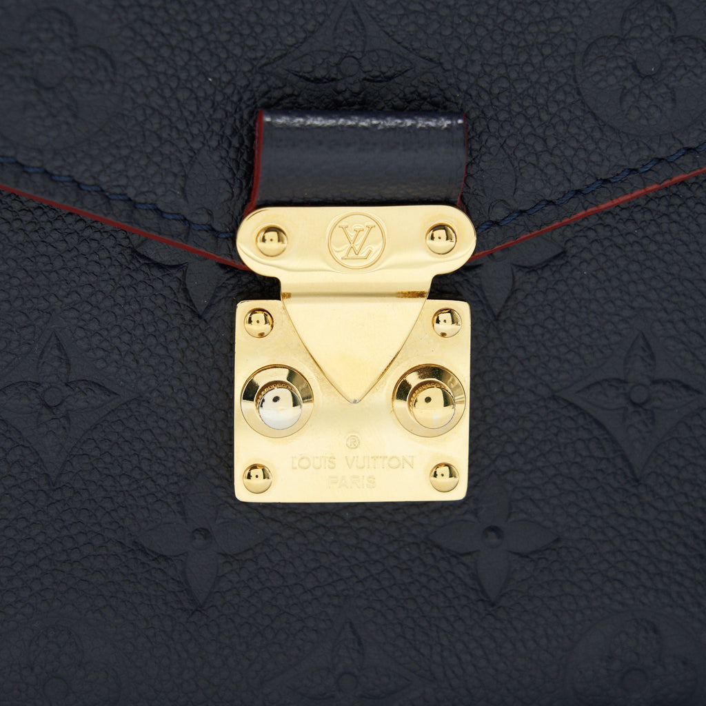 LOUIS VUITTON POCHETTE METIS MARINE ROUGE MONOGRAM EMPREINTE LEATHER