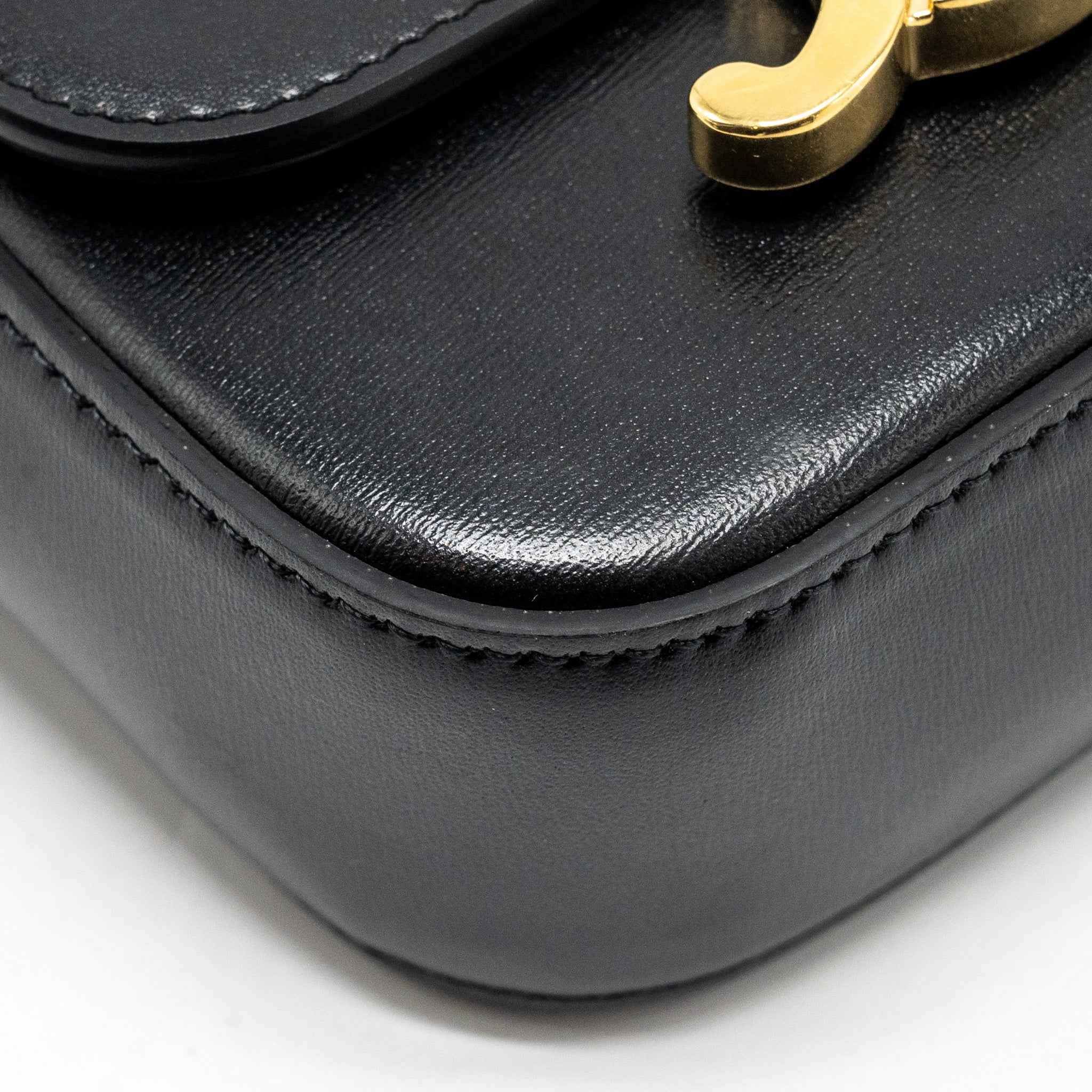 CELINE MINI CLAUDE CALFSKIN BLACK GHW