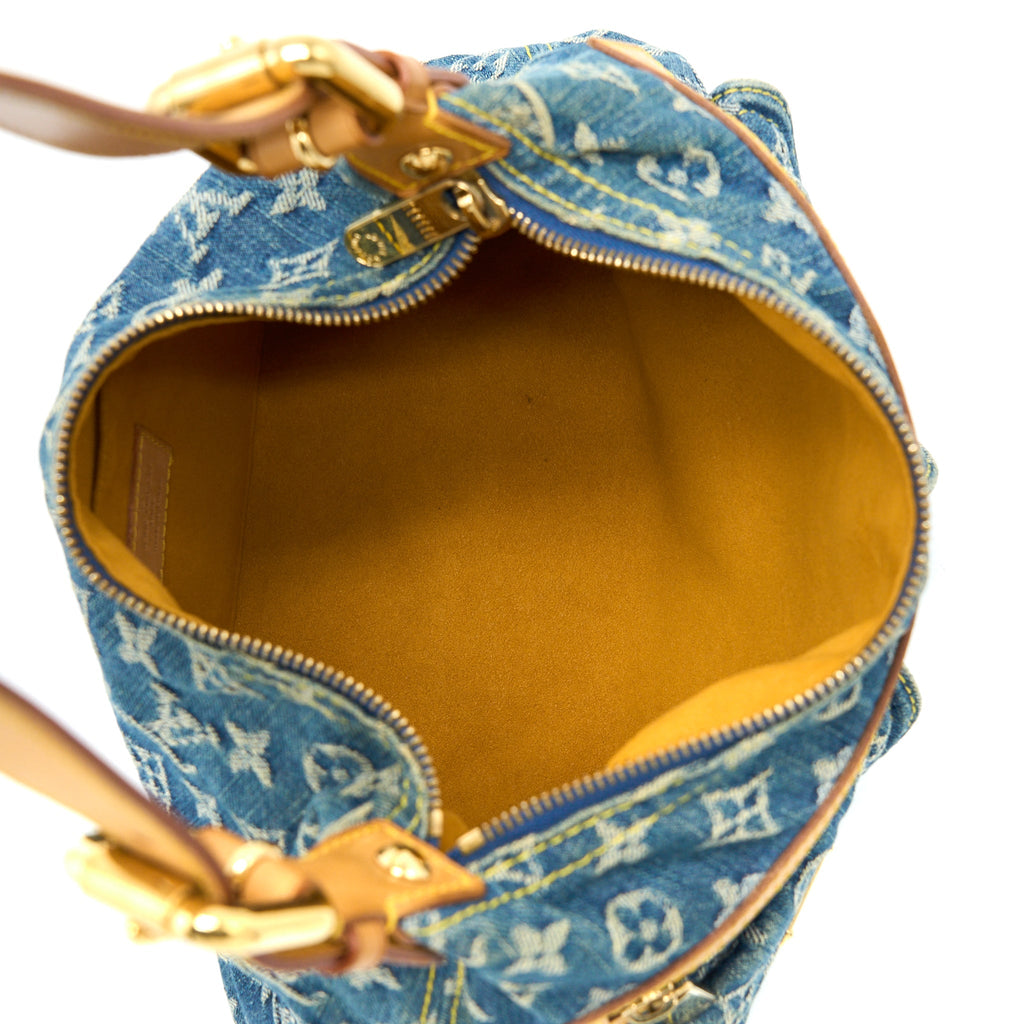 LOUIS VUITTON VINTAGE BAGGY BAG MONOGRAM DENIM GHW