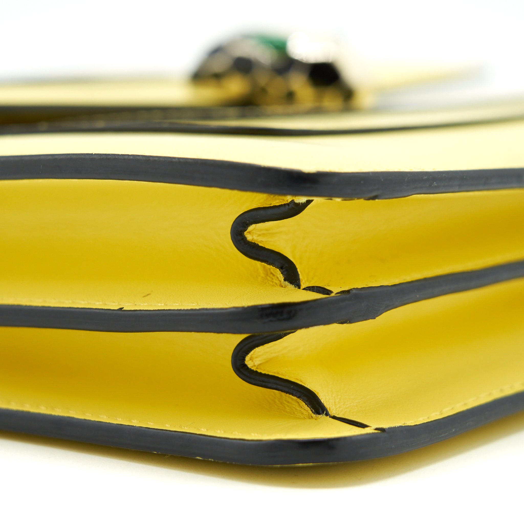 BVLGARI SERPENTI FLAP SHOULDER BAG YELLOW