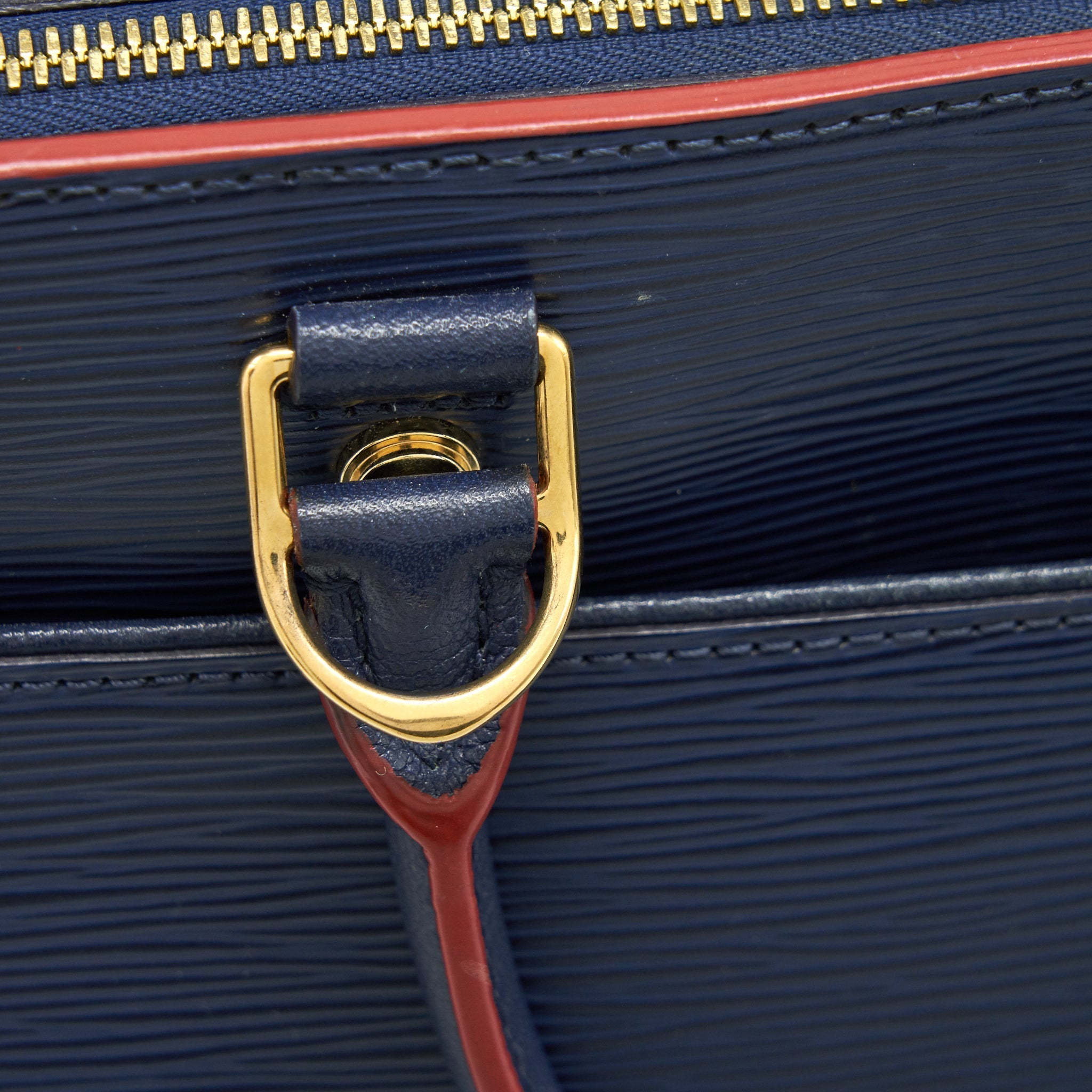 LOUIS VUITTON EPI LEATHER TOTE BAG NAVY