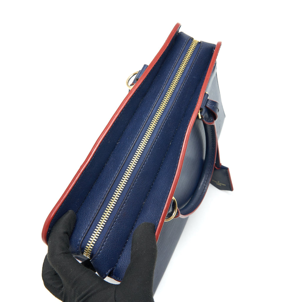 LOUIS VUITTON EPI LEATHER TOTE BAG NAVY
