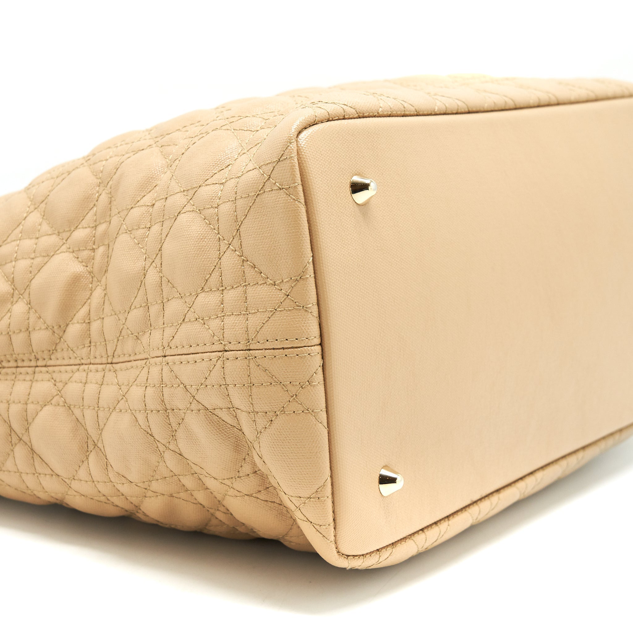 DIOR SHOPPING TOTE BAG BEIGE GHW