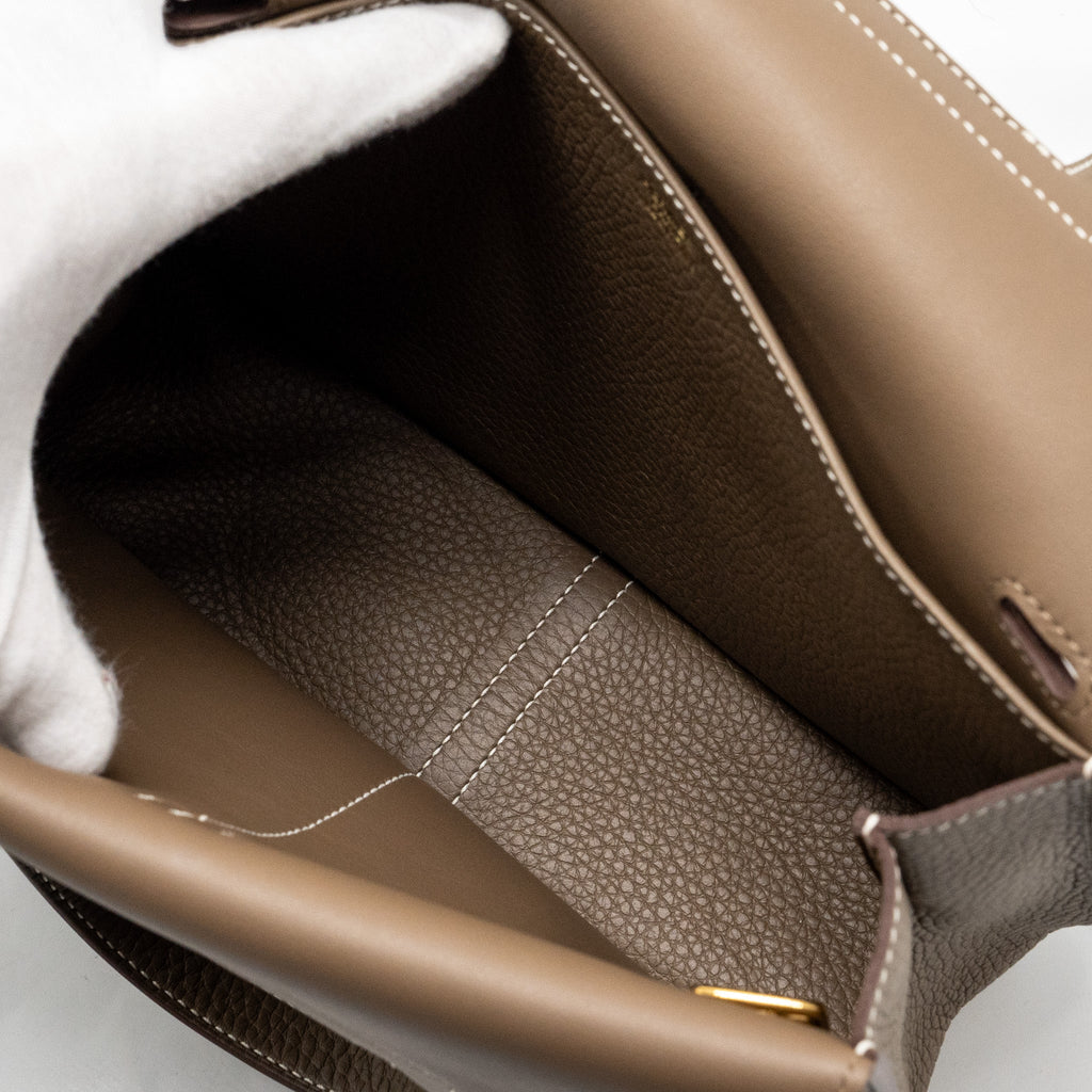 HERMES HALZAN 25 CLEMENCE ETOUPE GHW