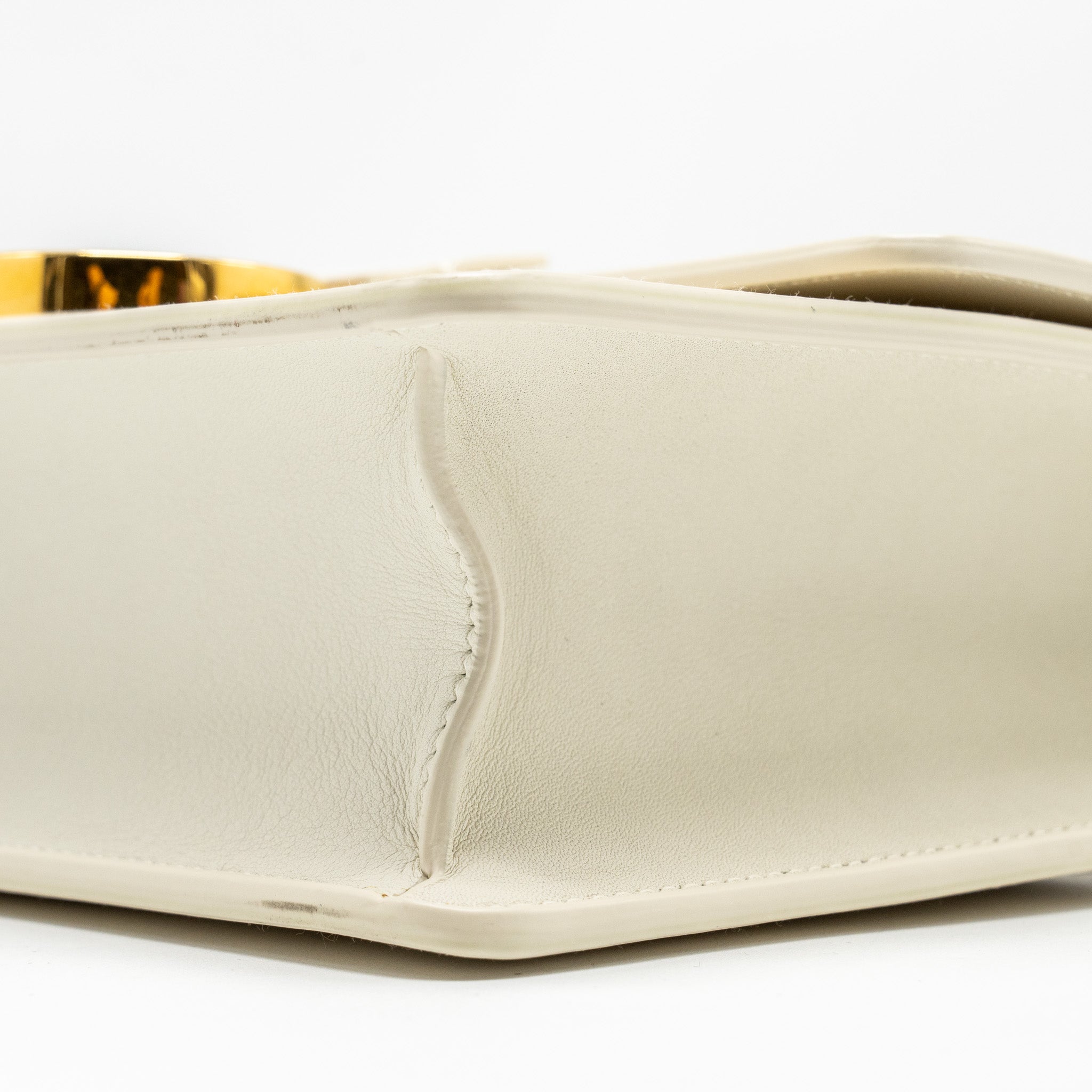 DIOR 30 MONTAIGNE BAG CALFSKIN WHITE GHW