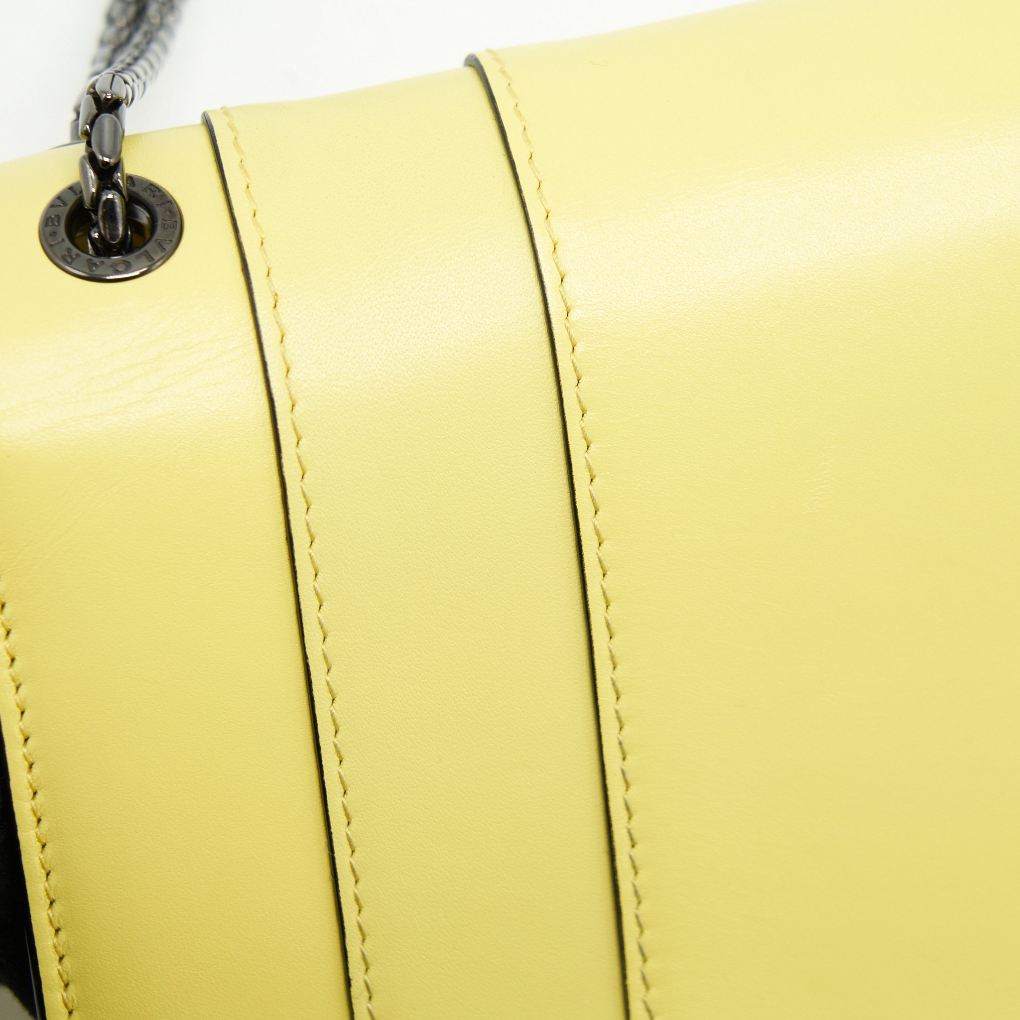 BVLGARI SERPENTI FLAP SHOULDER BAG YELLOW