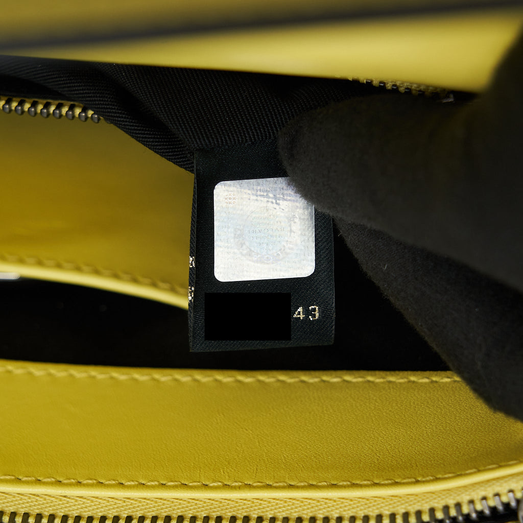 BVLGARI SERPENTI FLAP SHOULDER BAG YELLOW