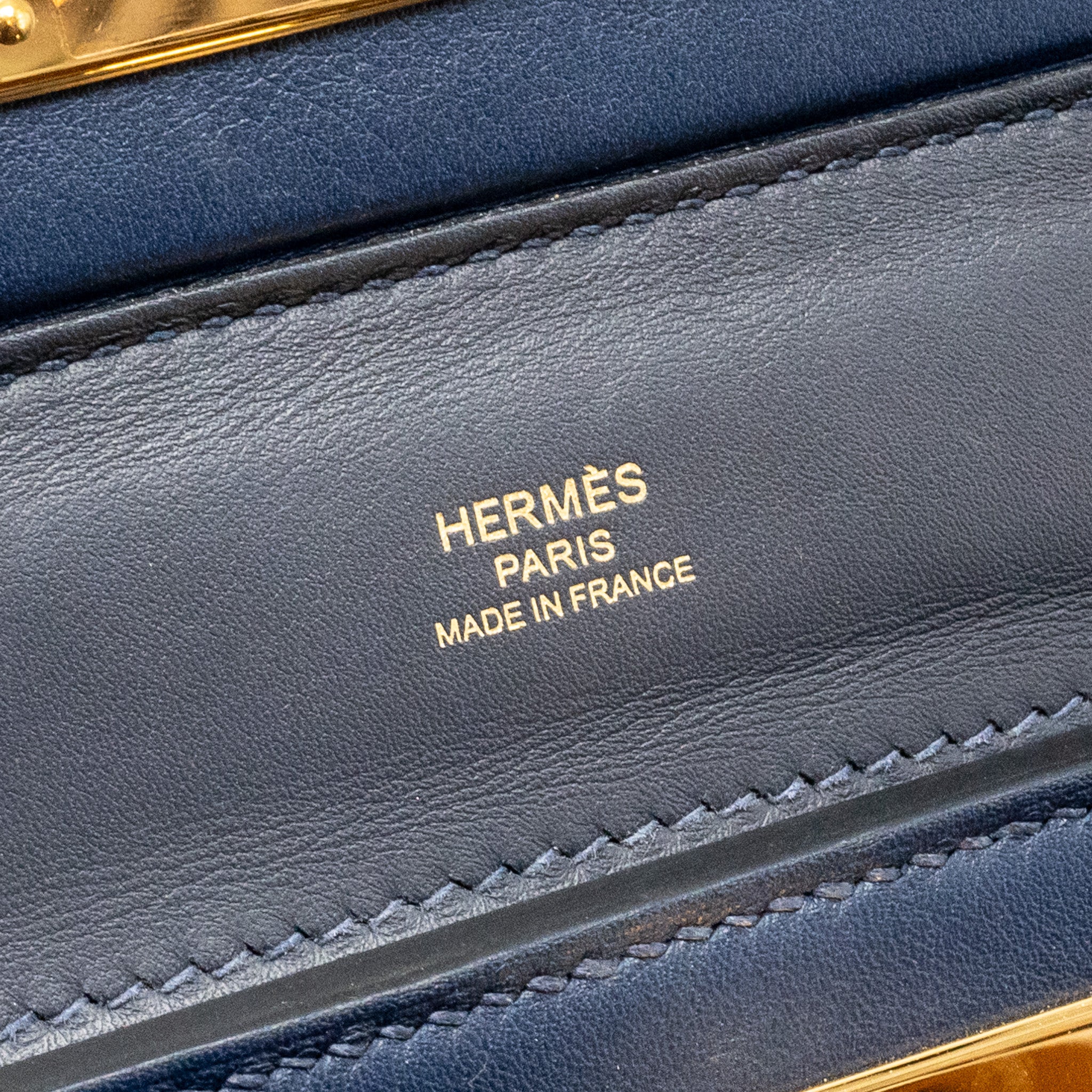 HERMES MINI 2424 24/24-21 BAG EVERCOLOR BLUE NUIT GHW