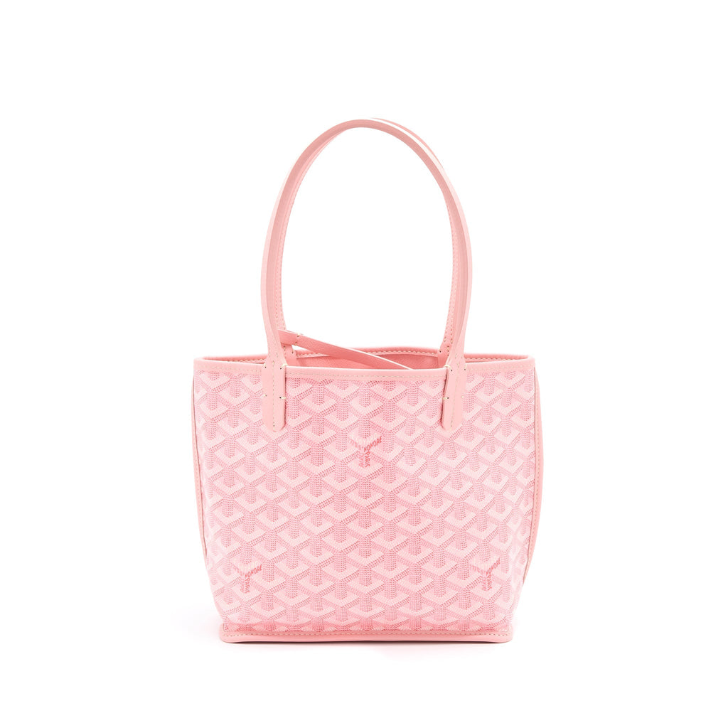 GOYARD LIMITED EDITION ANJOU MINI BAG CANVAS/CALFSKIN PINK SHW
