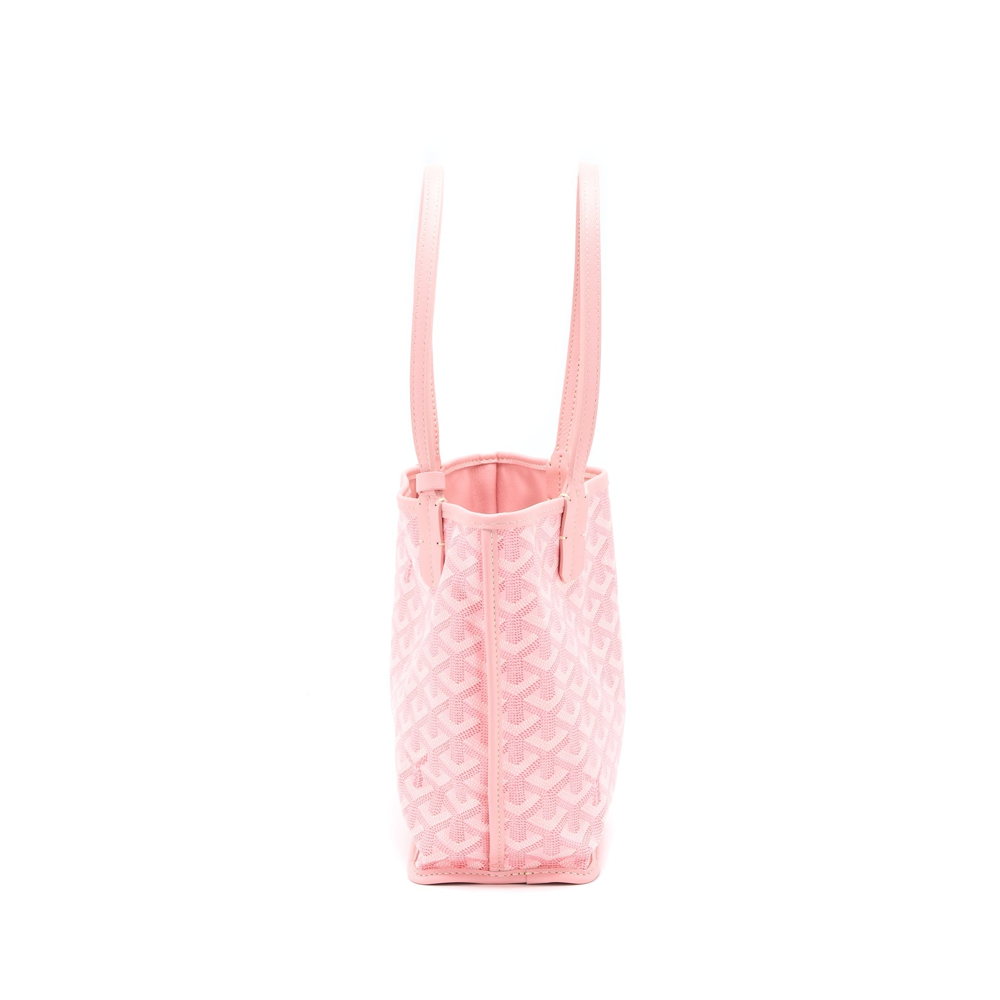 GOYARD LIMITED EDITION ANJOU MINI BAG CANVAS/CALFSKIN PINK SHW