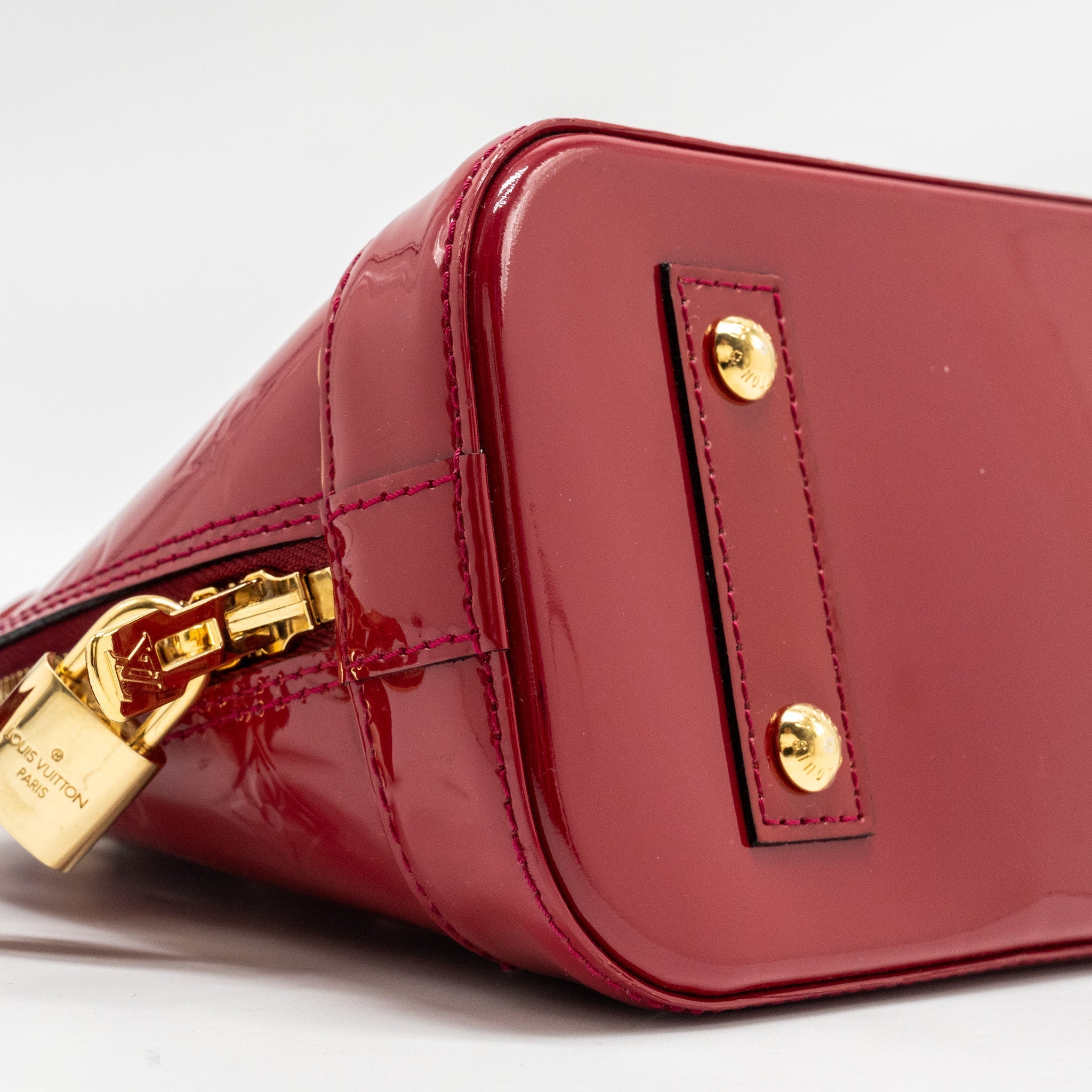 LOUIS VUITTON ALMA BB PATENT INDIAN ROSE GHW