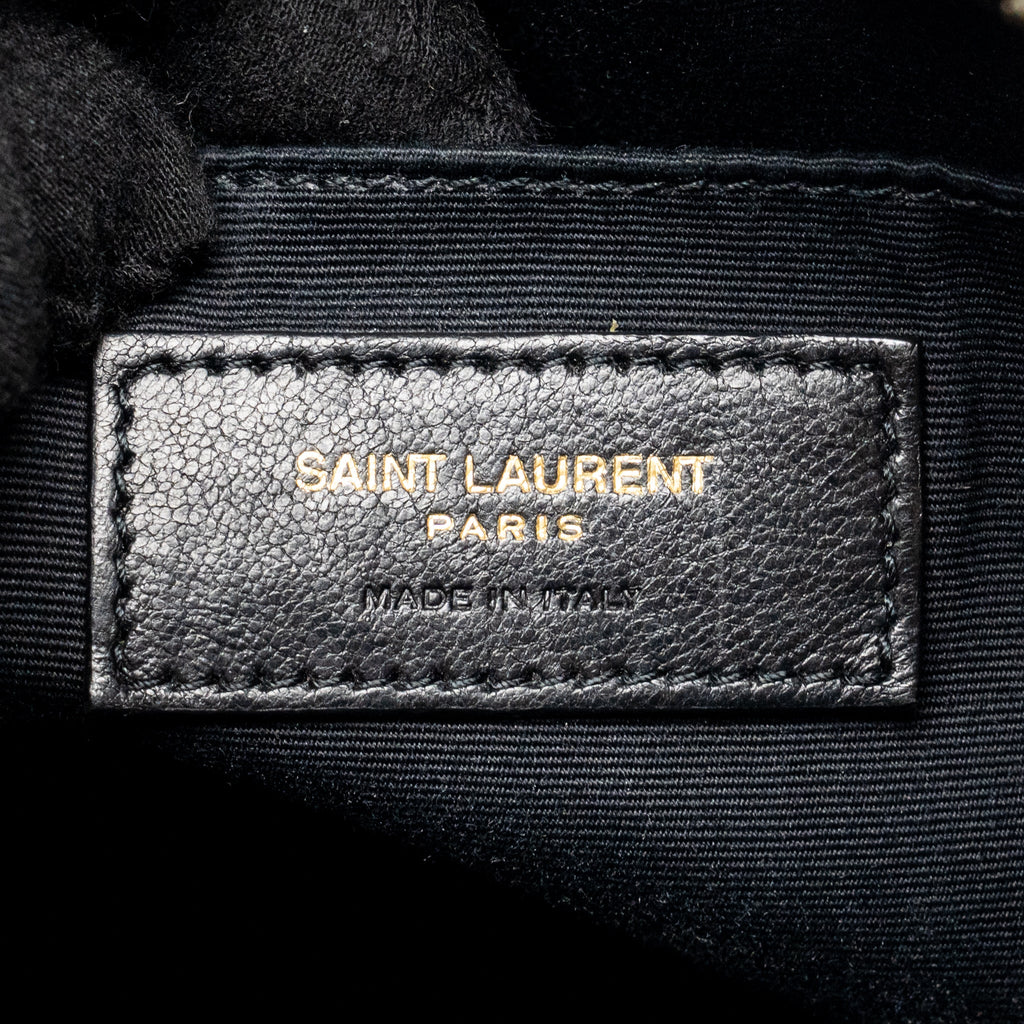 SAINT LAURENT/YSL LOU CAMERA BAG CALFSKIN WHITE GHW