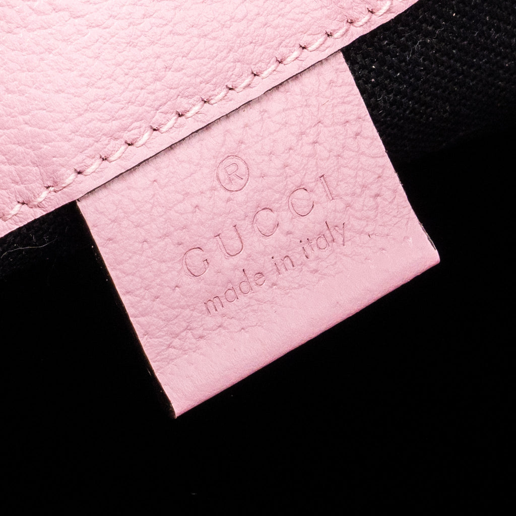 GUCCI LARGE DRAWSTRING BUCKET BAG MULTICOLOUR BLACK / PINK SHW