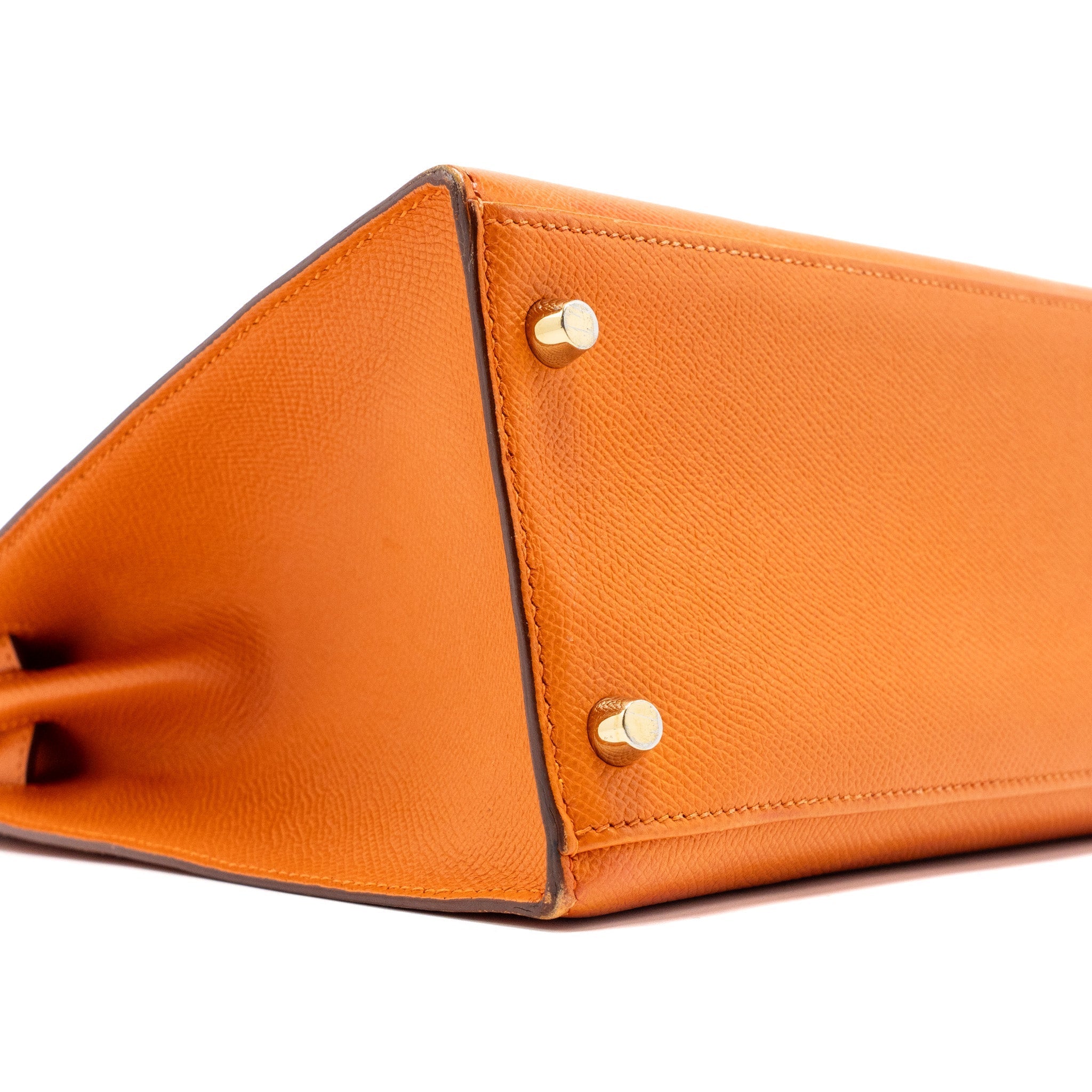 HERMES KELLY 32 EPSOM ORANGE GHW