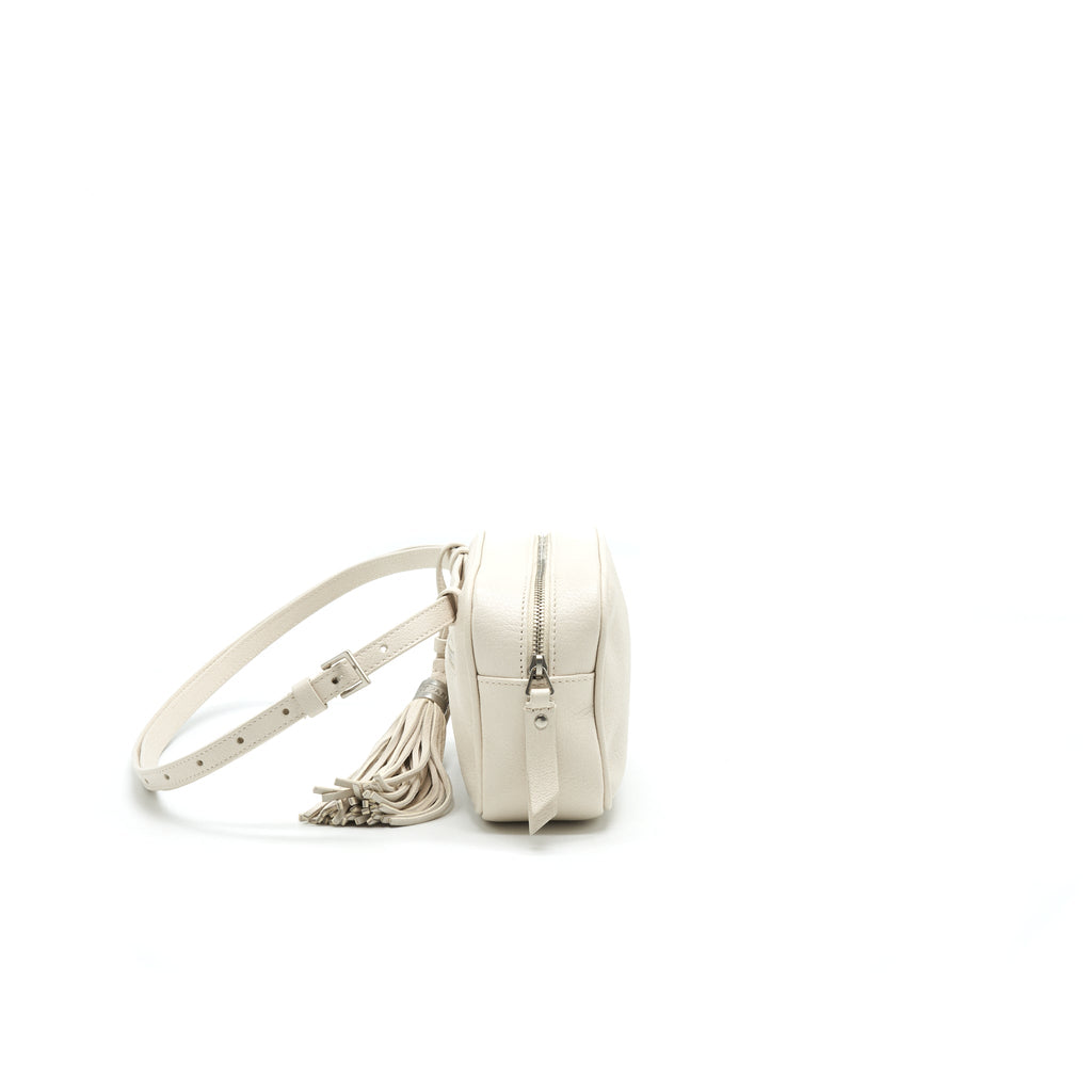 SAINT LAURENT BELT CAMERA BAG WHITE