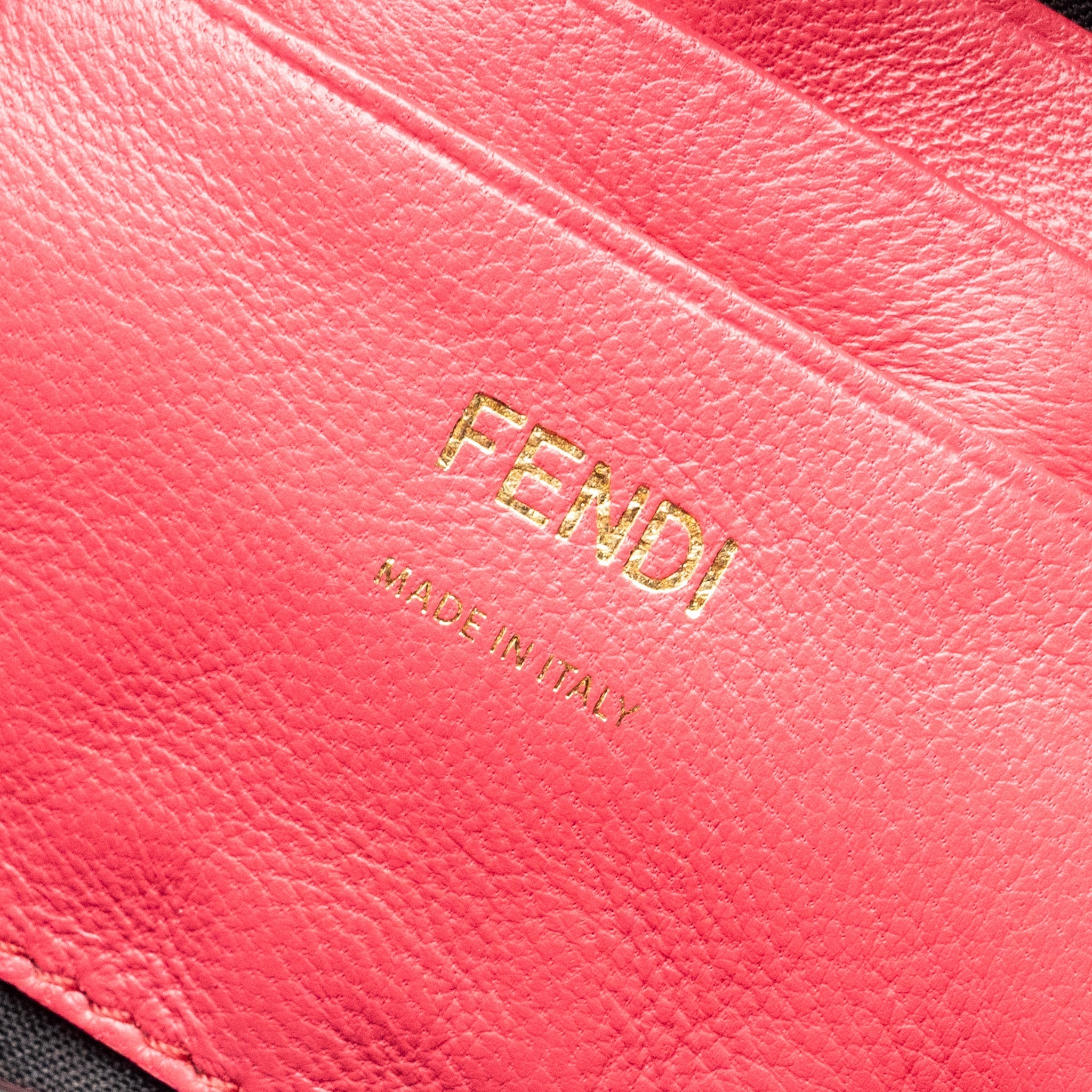 FENDI MINI BAGUETTE BAG NAPPA LAMBSKIN PINK GHW