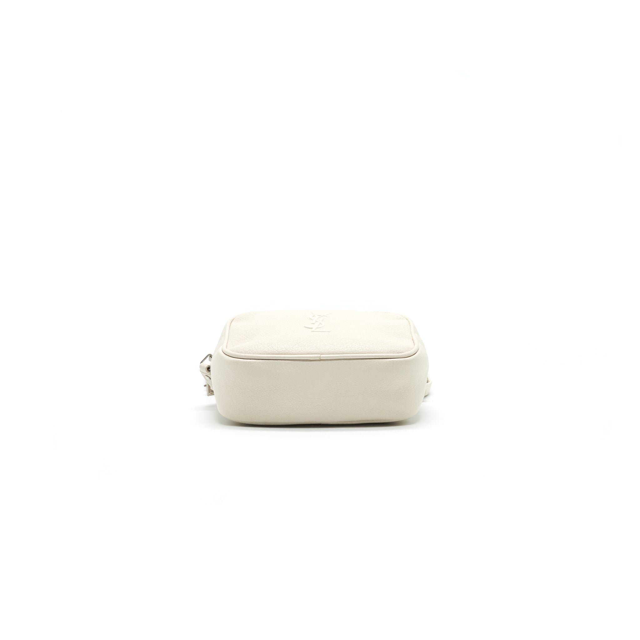 SAINT LAURENT BELT CAMERA BAG WHITE