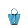 HERMES PICOTIN 18 LOCK BAG CLEMENCE BLUE JEANS SHW