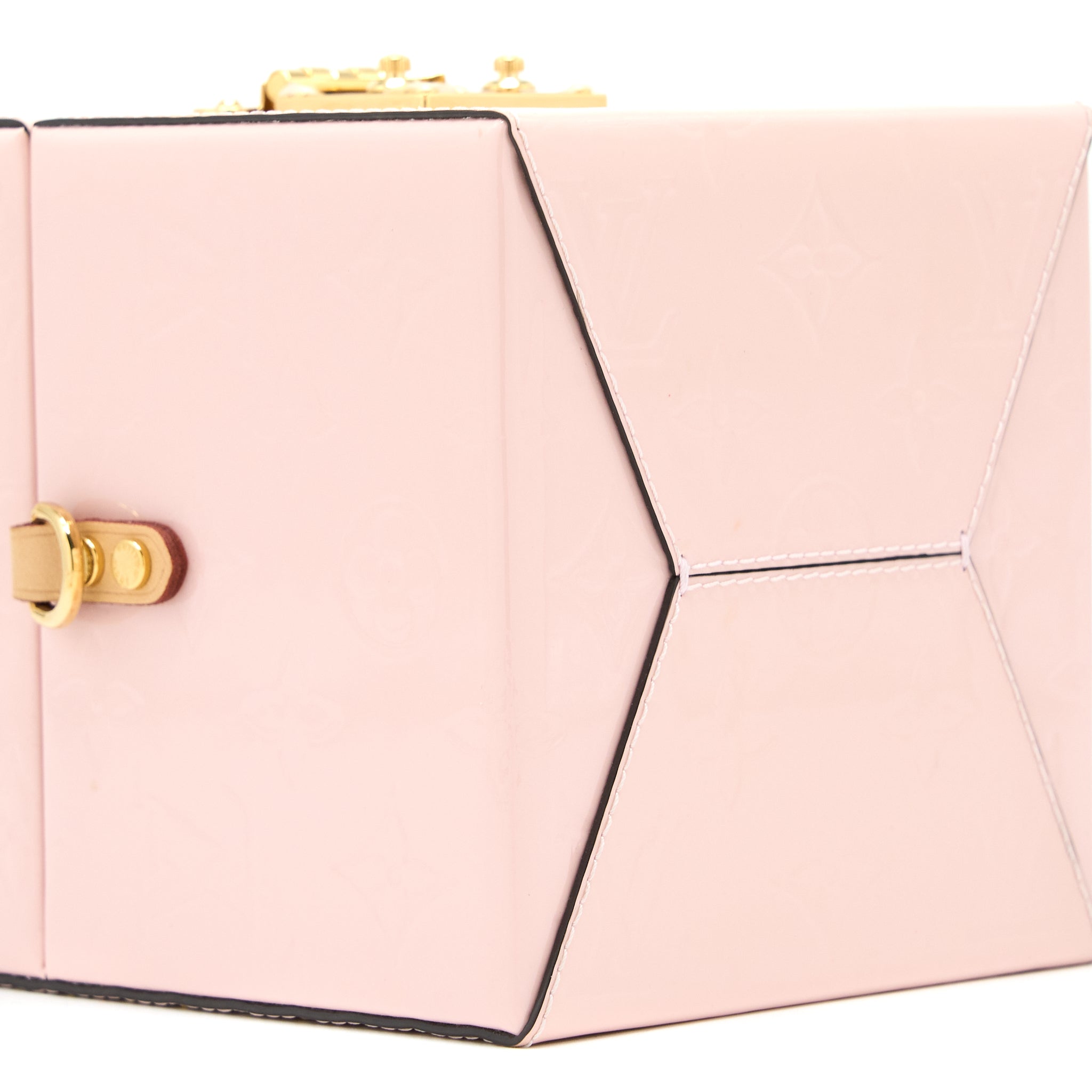 LOUIS VUITTON BLEECKER BOX BAG VERNIS PINK GHW