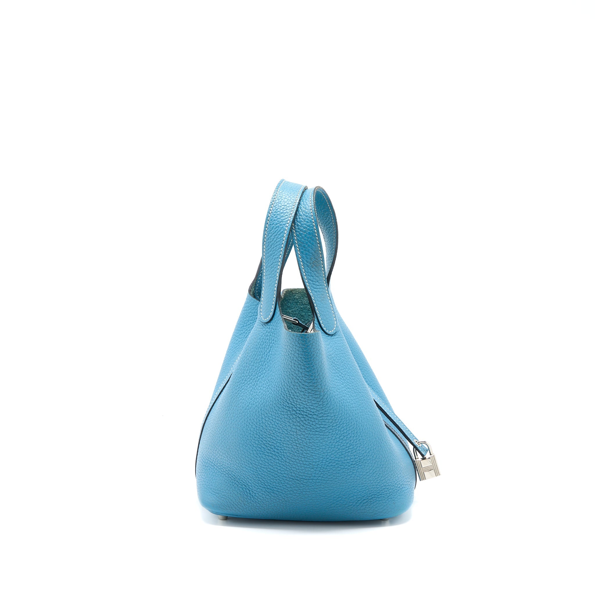 HERMES PICOTIN 18 LOCK BAG CLEMENCE BLUE JEANS SHW