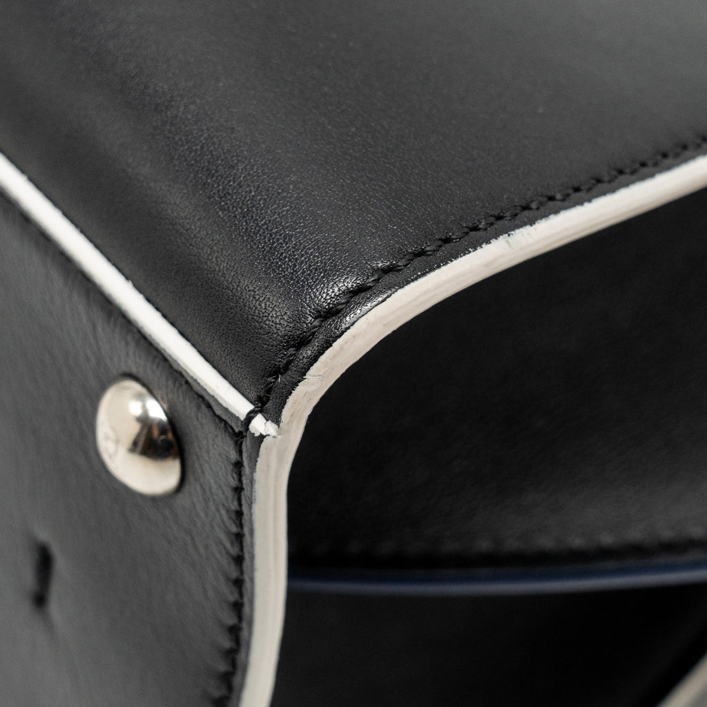 FENDI MINI 3JOURS TOTE BAG CALFSKIN BLACK SHW