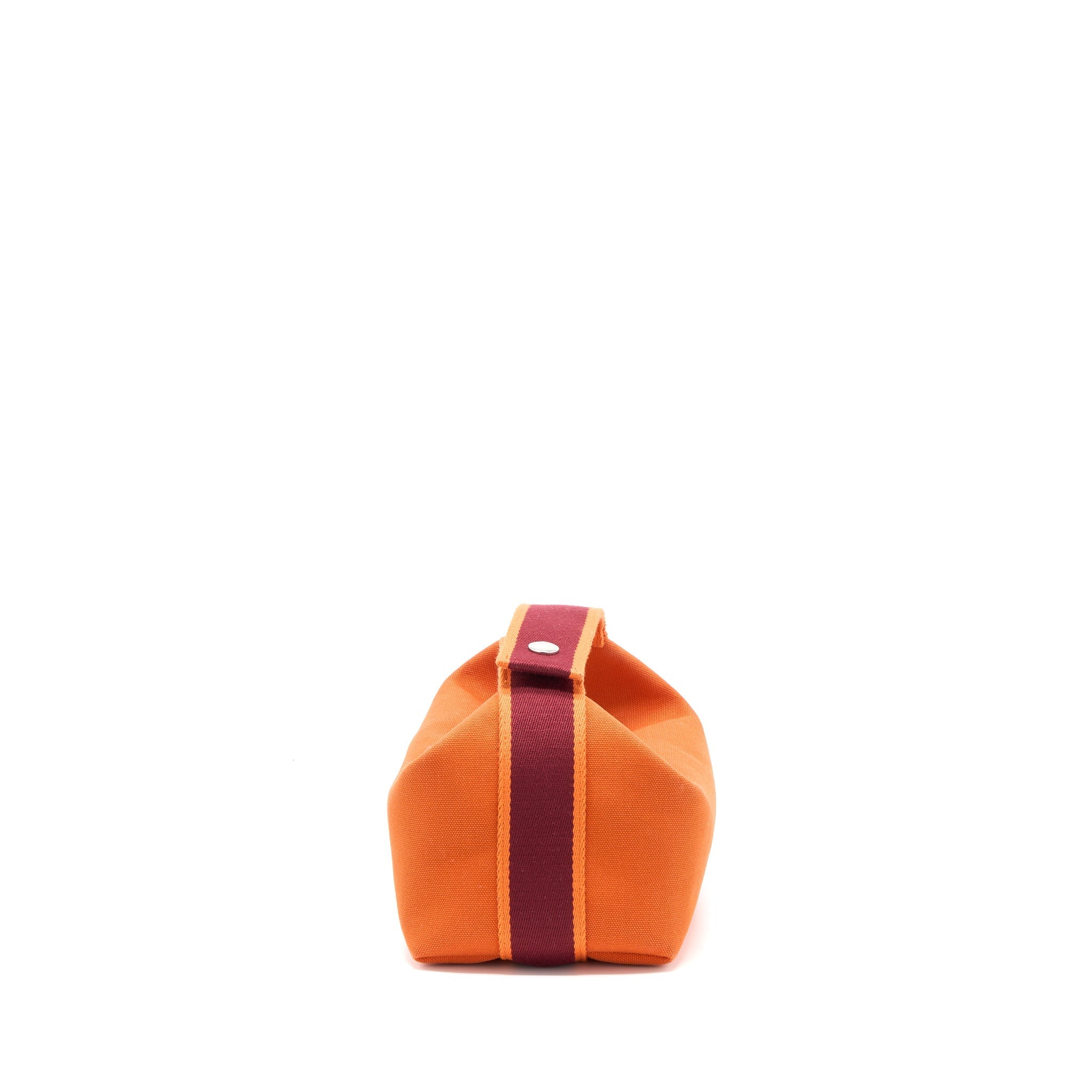 HERMES BRIDE-A-BRAC TRAVEL CASE, SMALL MODEL CANVAS ORANGE FEU SHW