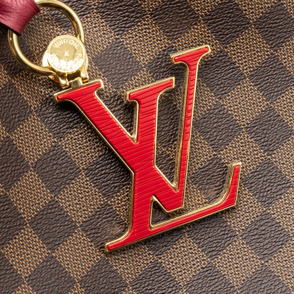 LOUIS VUITTON TOP HANDLE CROSSBODY BAG DAMIER EBENE GHW