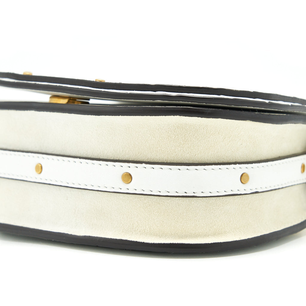 CHLOE NILE SHOULDER BAG WHITE GHW