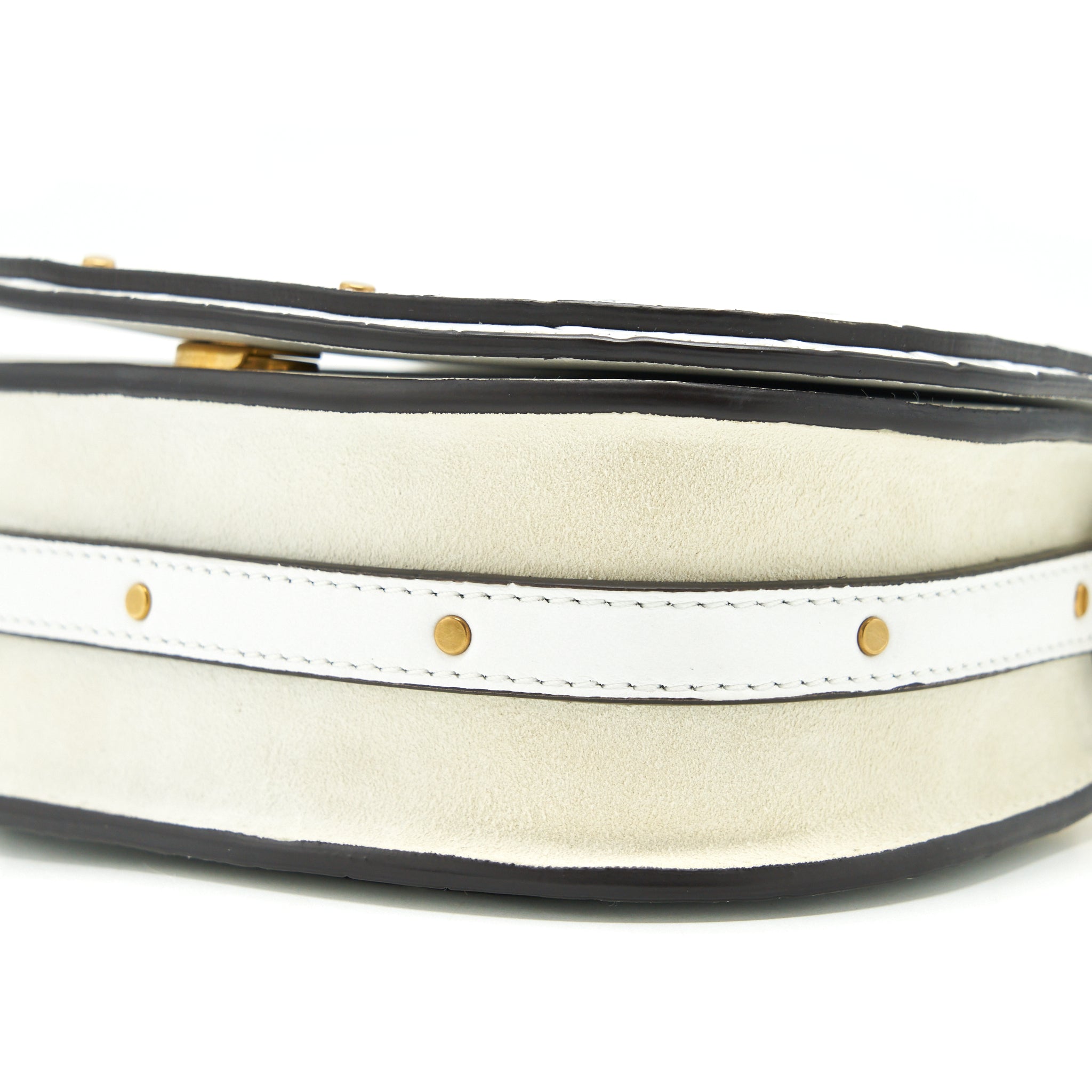 CHLOE NILE SHOULDER BAG WHITE GHW