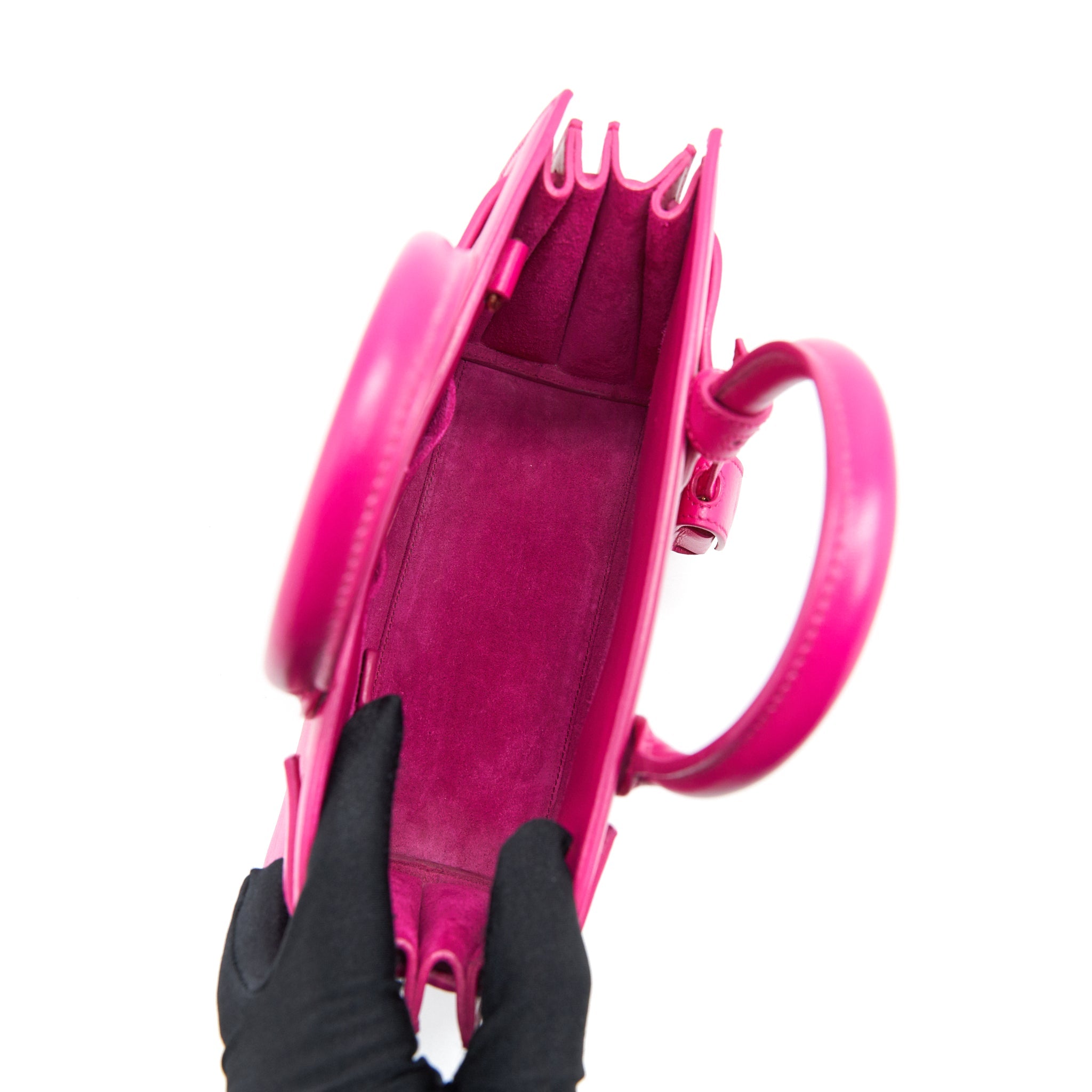 SAINT LAURENT SAC DE JOUR NANO PINK