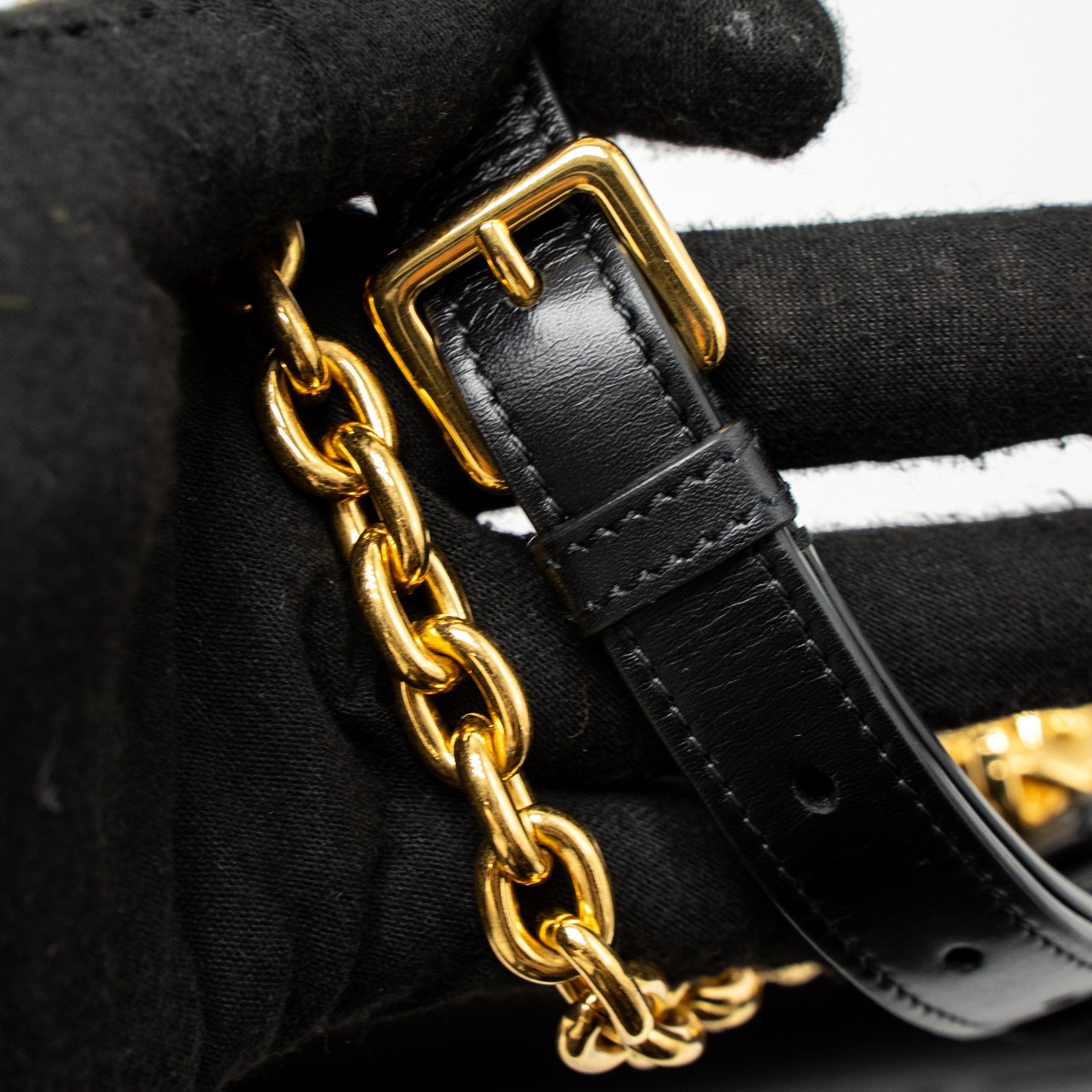 DIOR 30 MONTAIGNE FLAP BAG CALFSKIN BLACK GHW