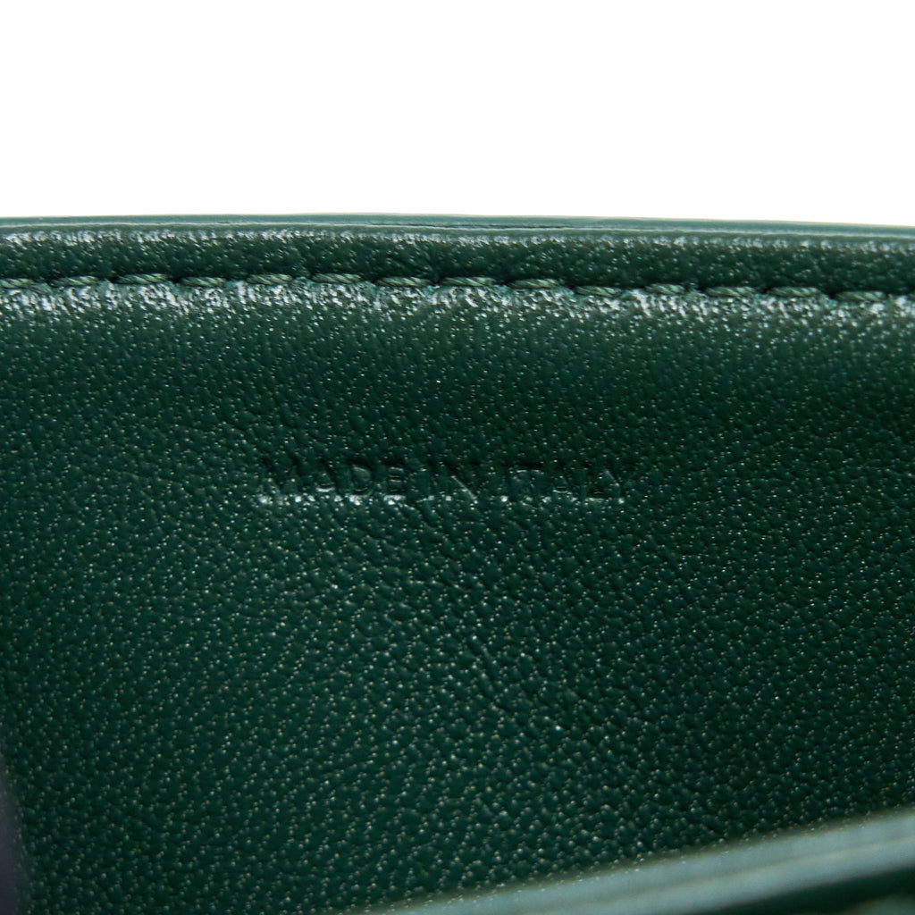 CELINE TRIOMPHE BAG WATER SNAKE LEATHER GREEN GHW