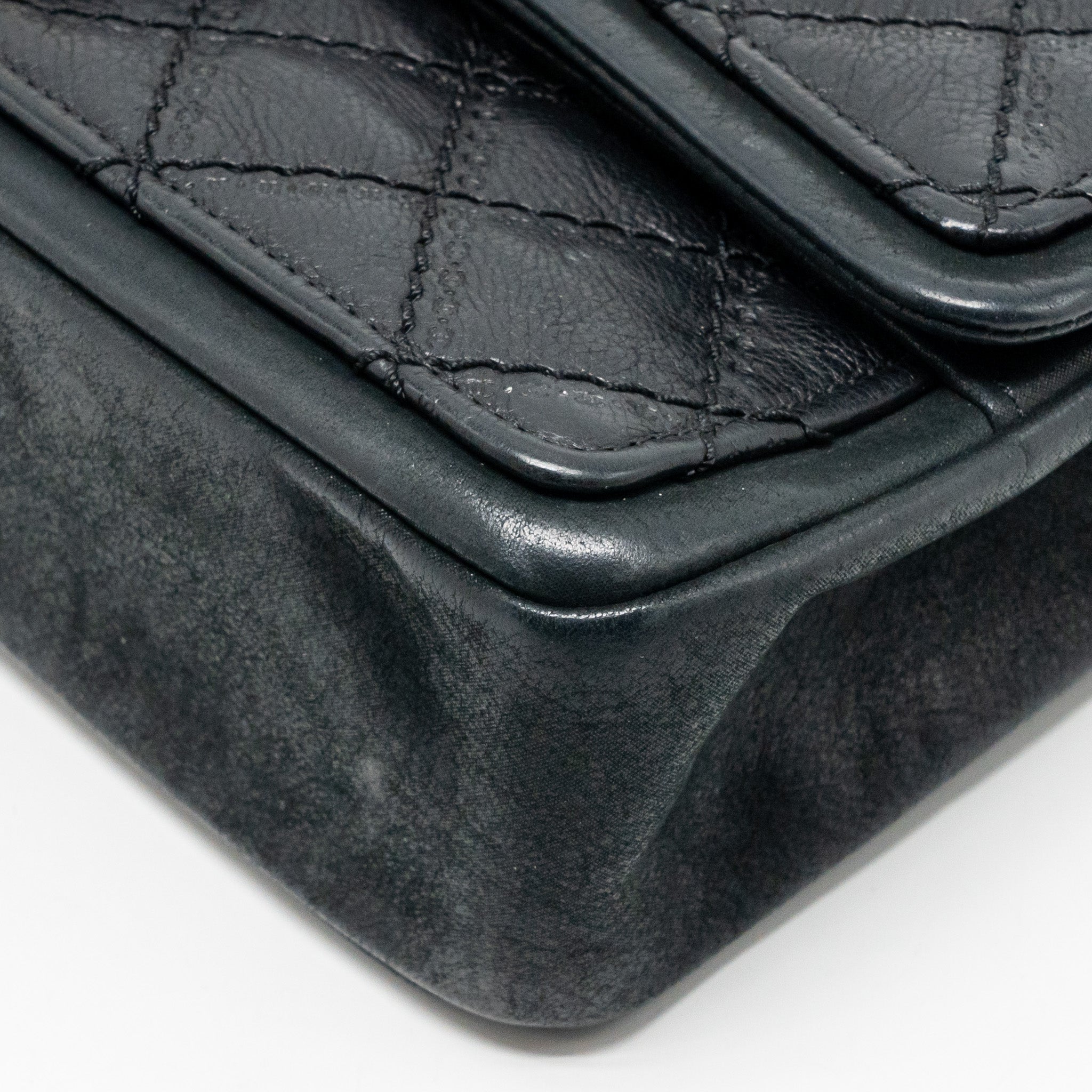 CHANEL QUILTED FLAP BAG CALFSKIN DARK BLUE GHW