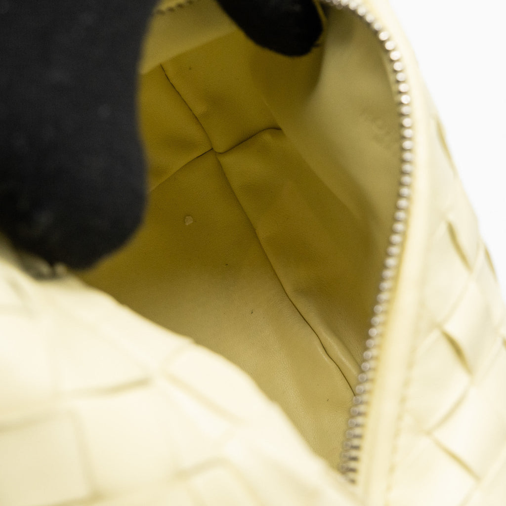 BOTTEGA VENETA MINI JODIE LEATHER LIGHT YELLOW SHW