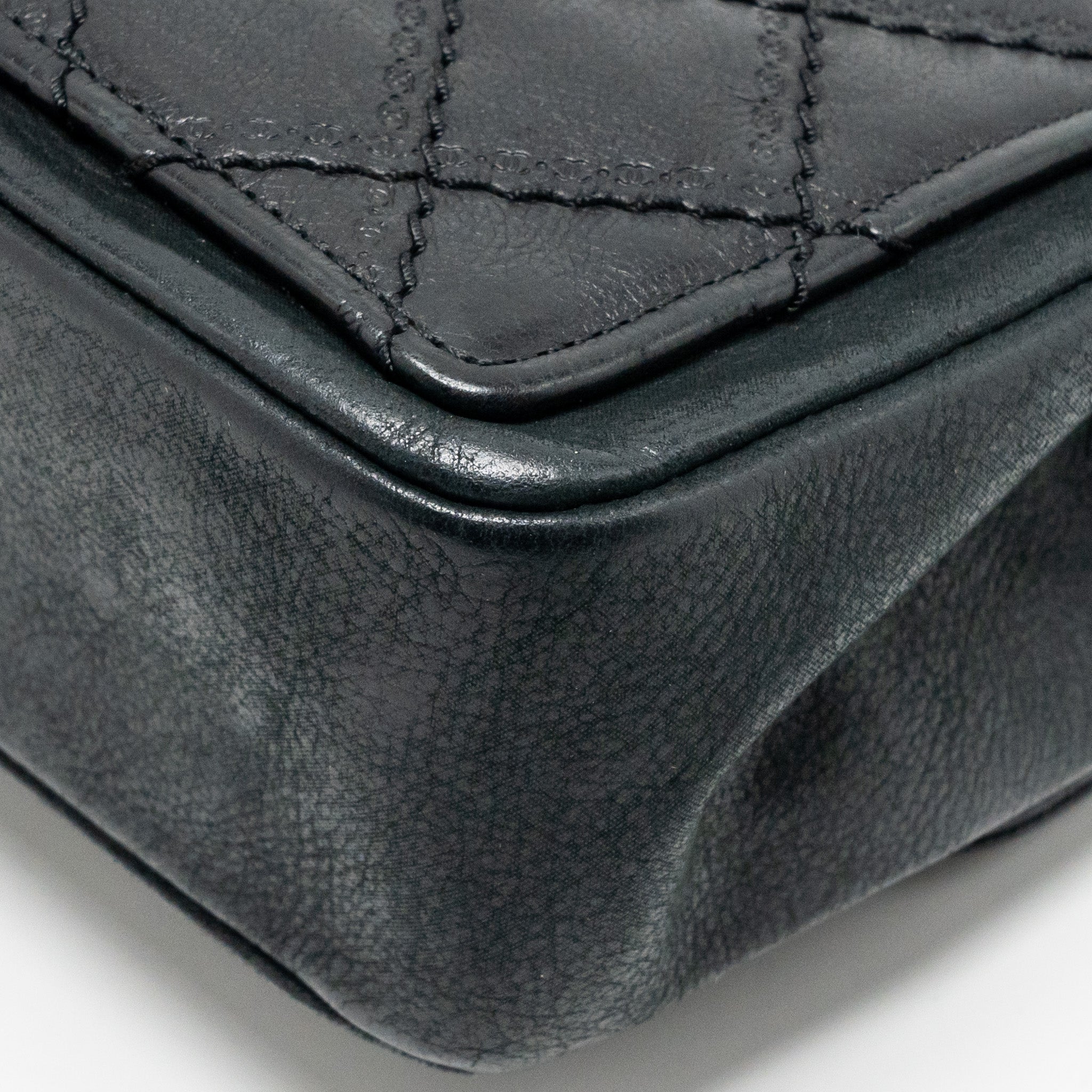 CHANEL QUILTED FLAP BAG CALFSKIN DARK BLUE GHW