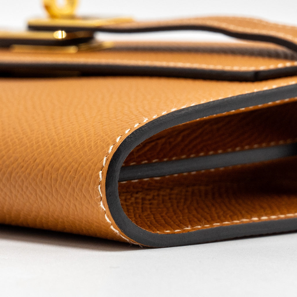 HERMES KELLY TO GO EPSOM TOFFEE GHW
