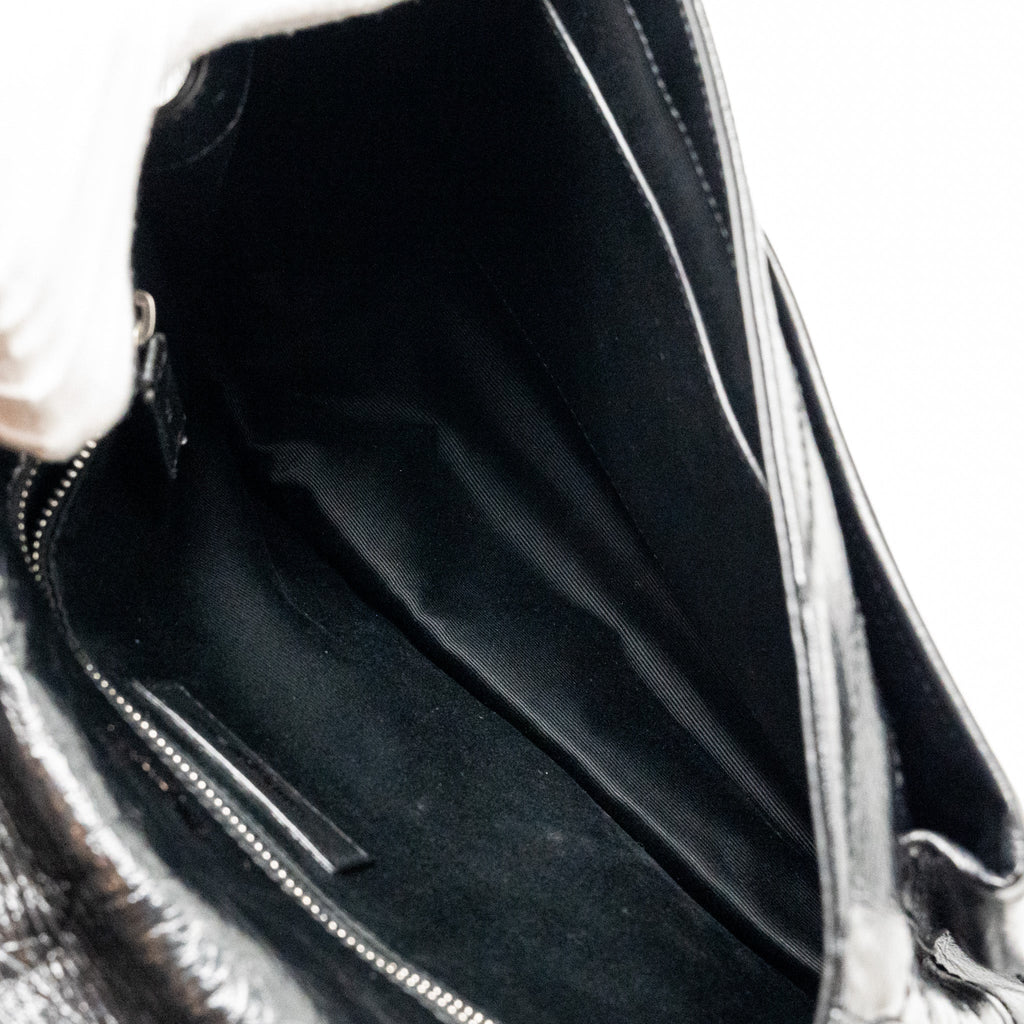 SAINT LAURENT/YSL MEDIUM NIKI BAG VINTAGE CALFSKIN BLACK SHW