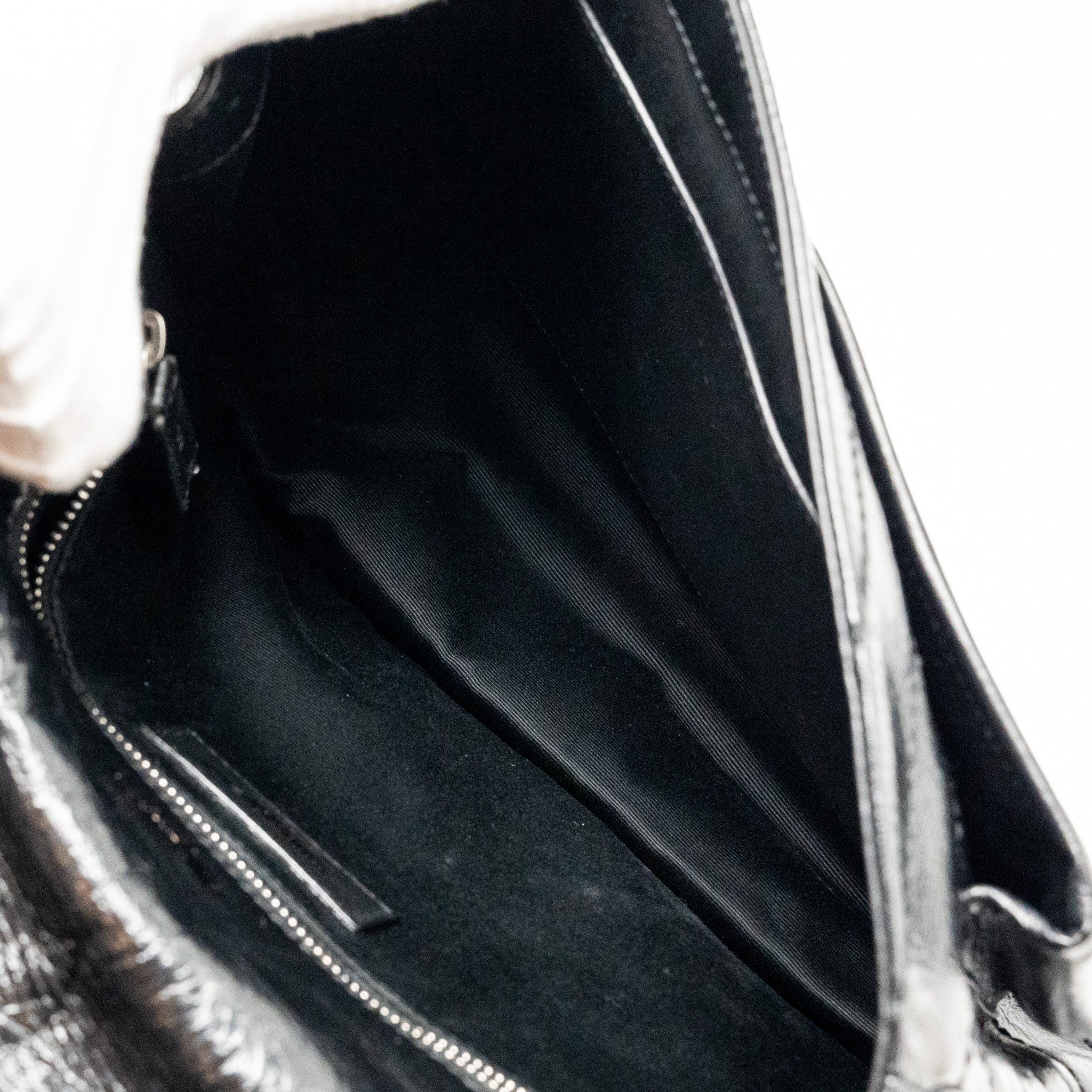 SAINT LAURENT/YSL MEDIUM NIKI BAG VINTAGE CALFSKIN BLACK SHW