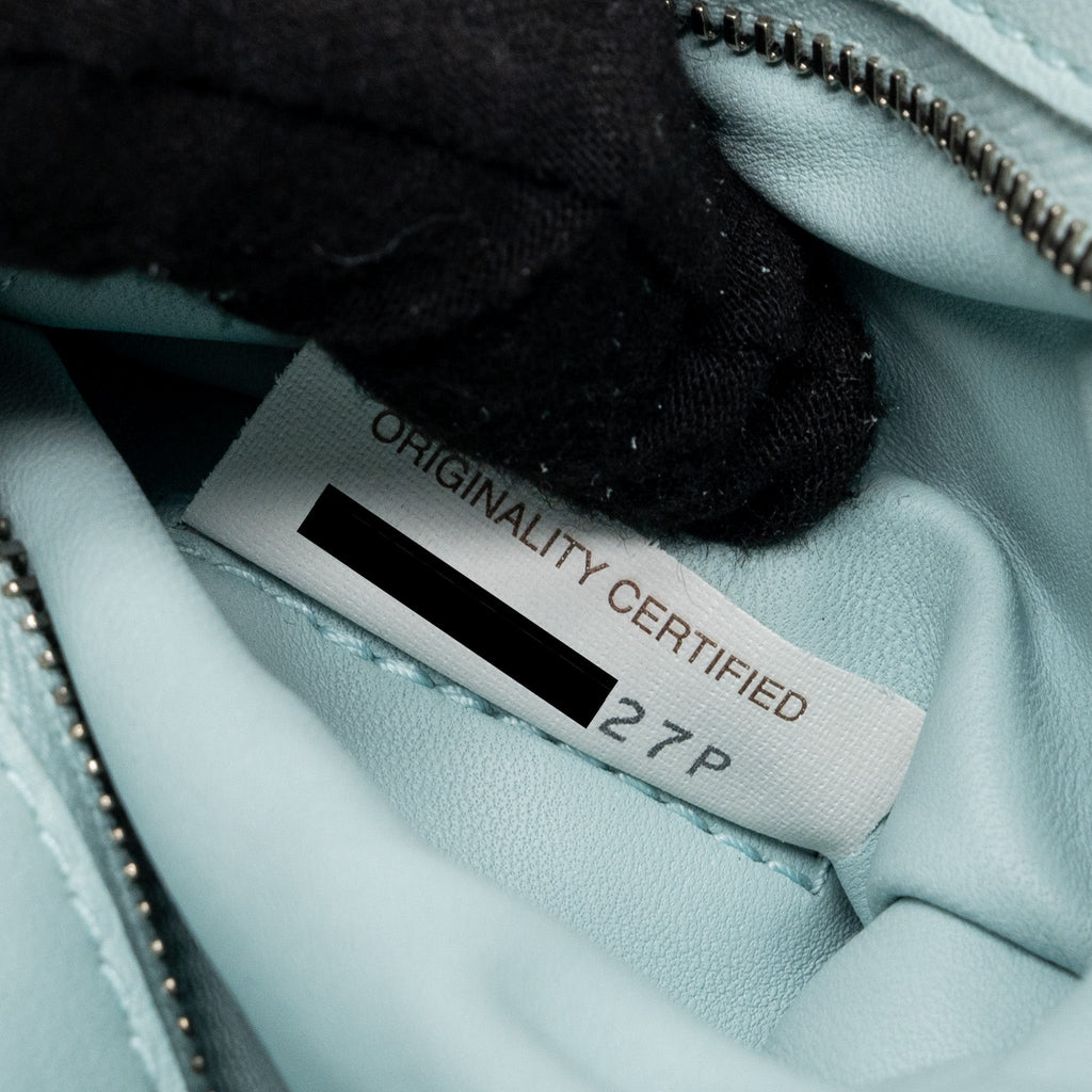 BOTTEGA VENETA CLASSIC CASSETTE BAG LAMBSKIN LIGHT BLUE SHW