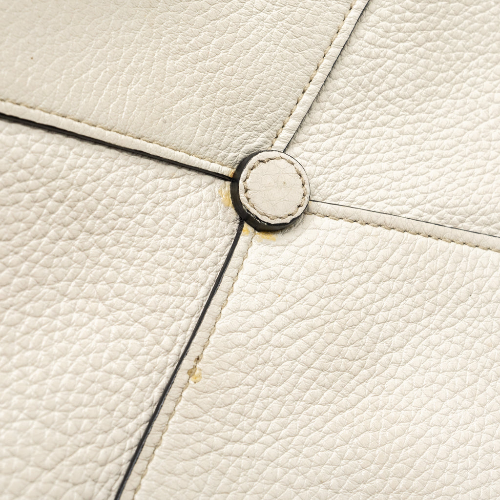 PRADA TOTE BAG CALFSKIN WHITE GHW
