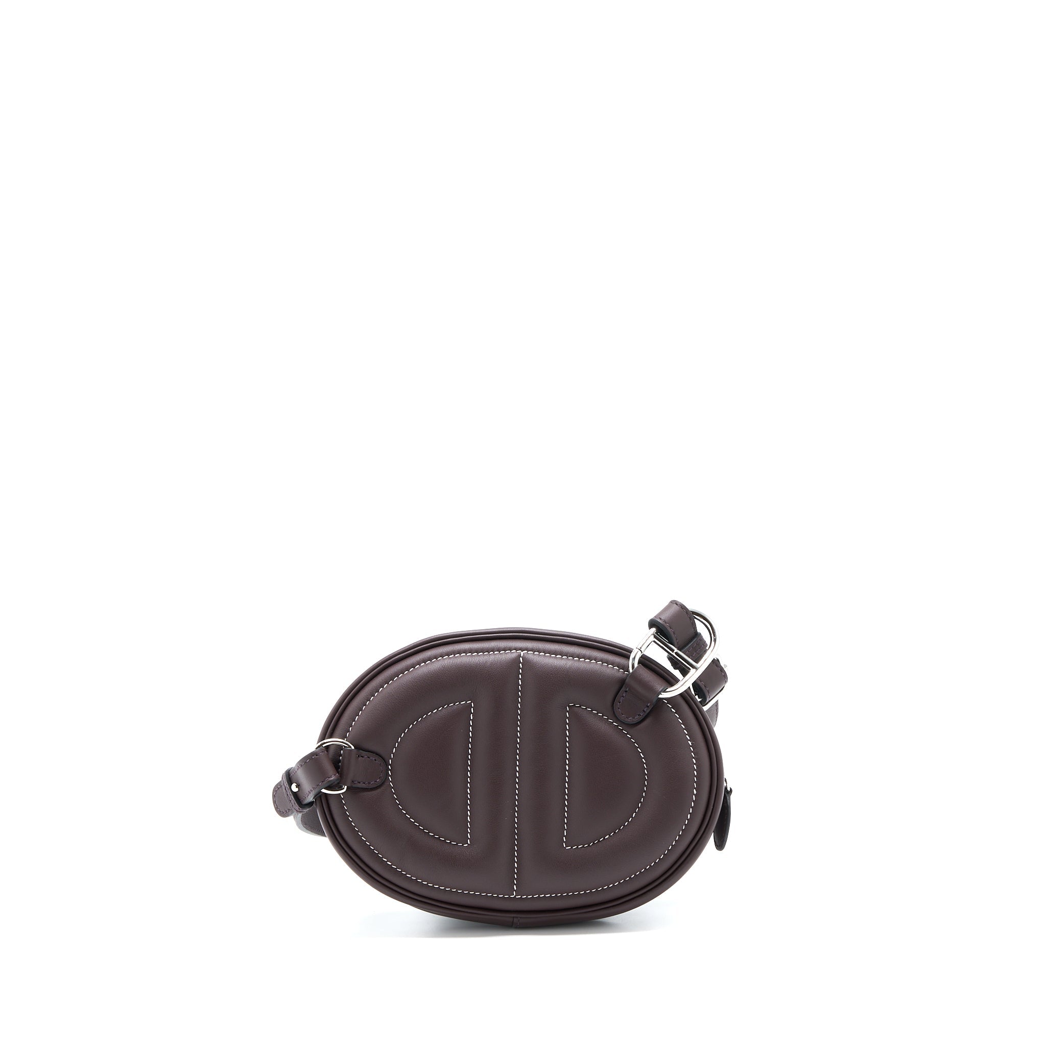 HERMES IN THE LOOP BELT BAG SWIFT ROUGE SELLIER/BLUE FRANCE SHW