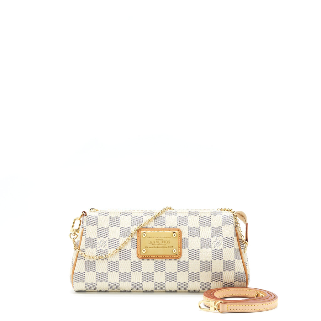LOUIS VUITTON EVA CROSSBODY BAG DAMIER AZUR GHW