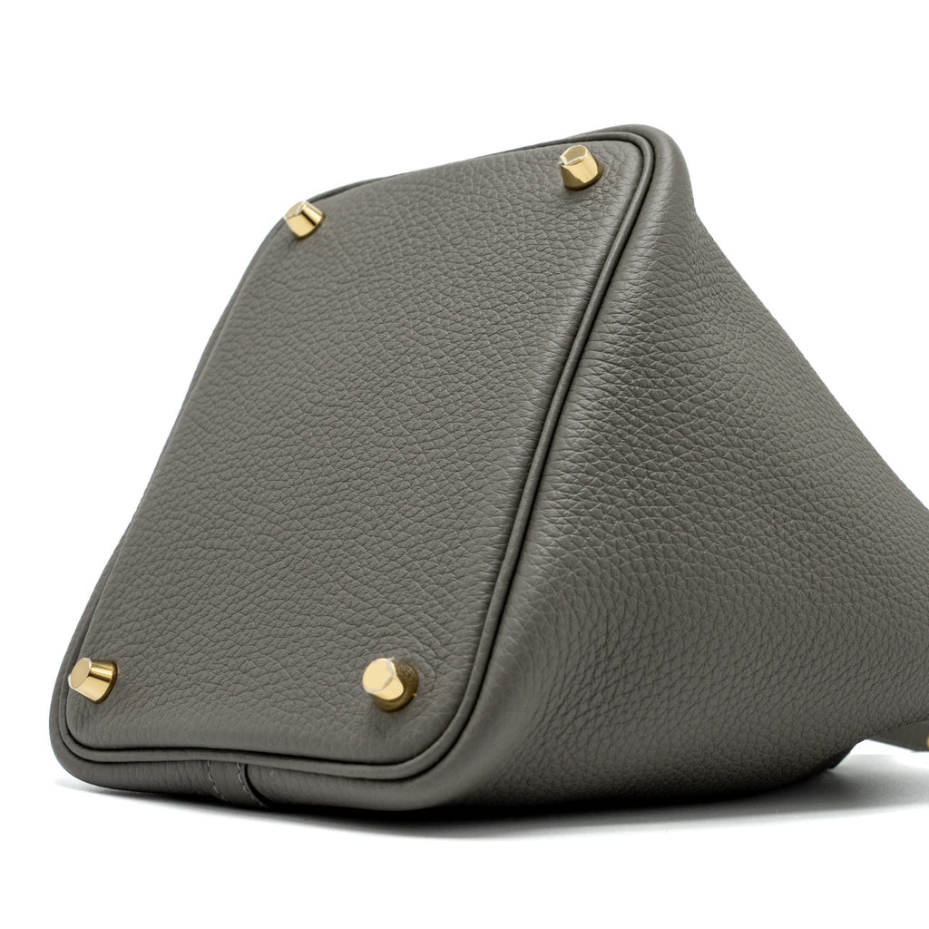 HERMES PICOTIN 18 CLEMENCE GRIS MEYER GHW
