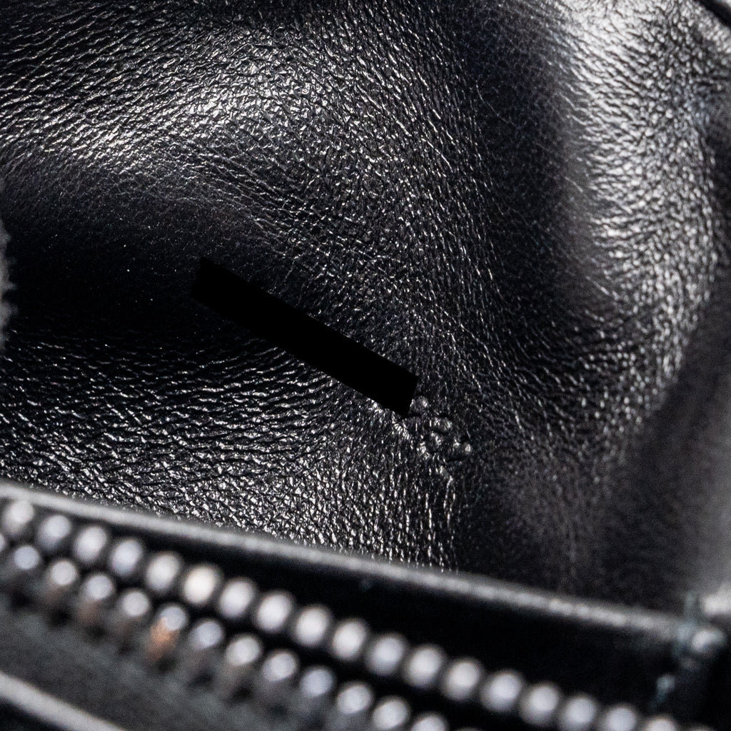 DIOR MINI CARO FLAP BAG CALFSKIN BLACK WITH BLACK HARDWARE