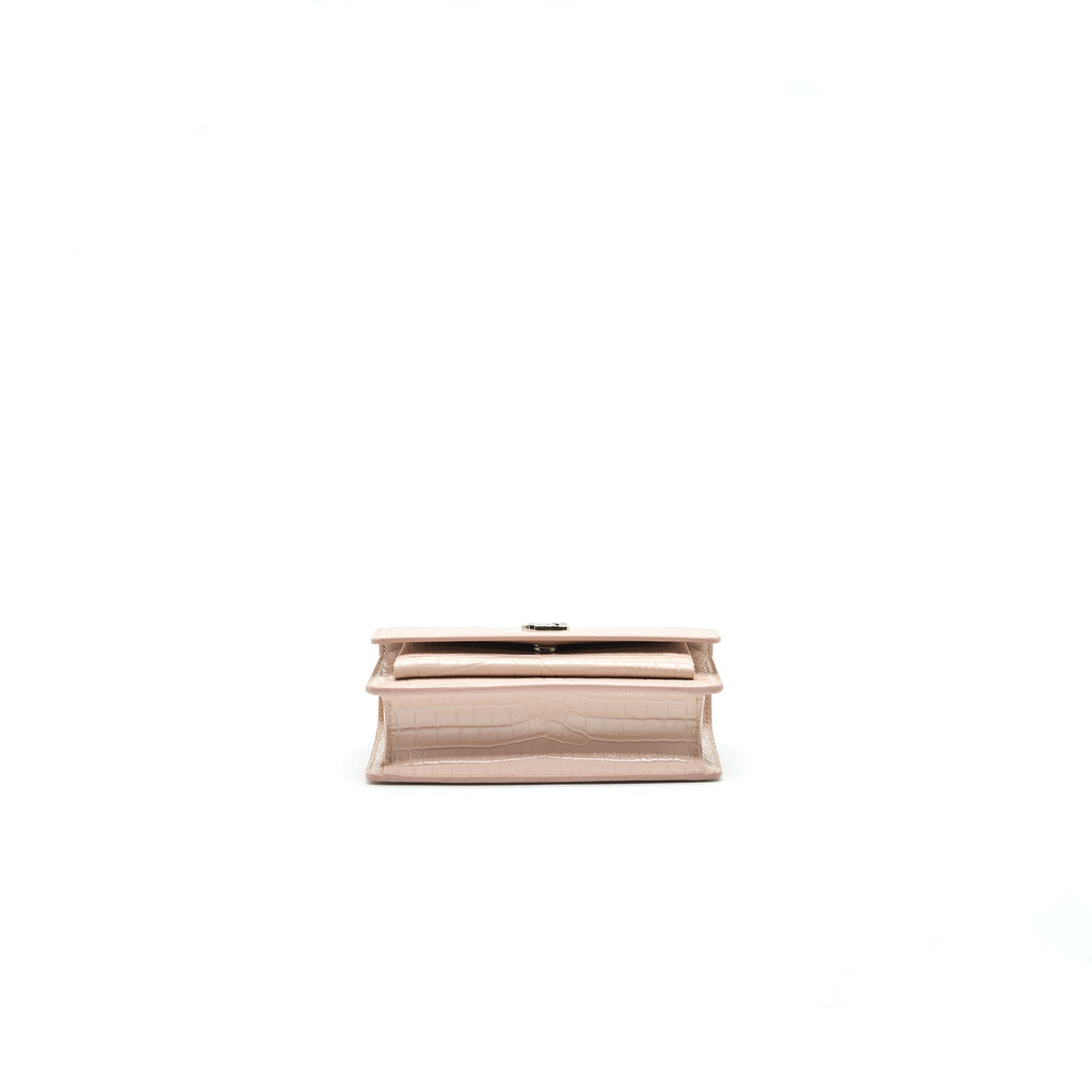 SAINT LAURENT /YSL SMALL WALLET ON CHAIN PINK SHW