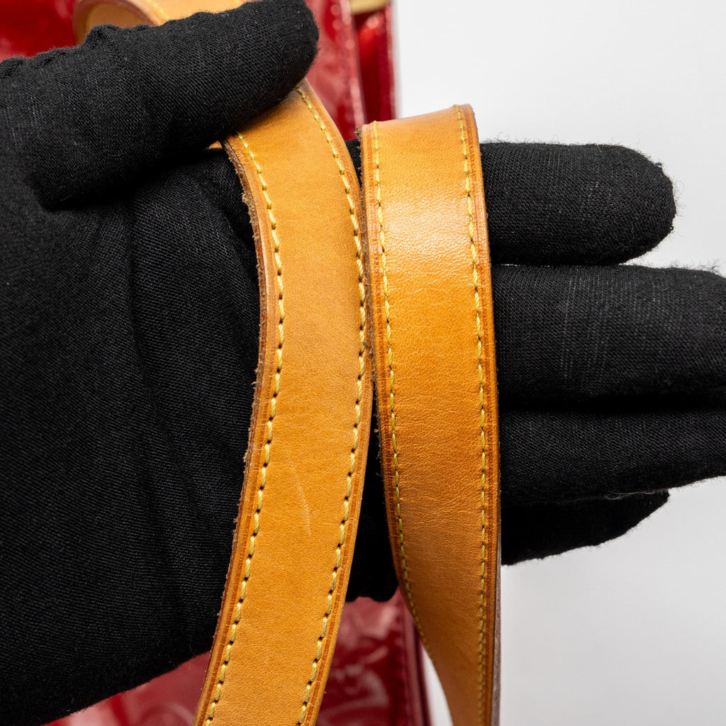 LOUIS VUITTON ZIP TOTE BAG PATENT RED GHW