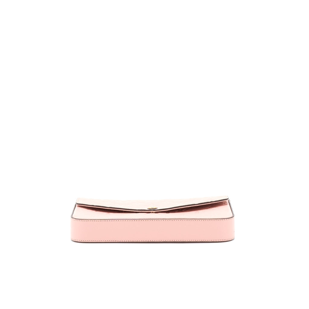 LOUIS VUITTON FELICIA POCHETTE MONOGRAM EMPREINTE ROSE POUNDER GHW